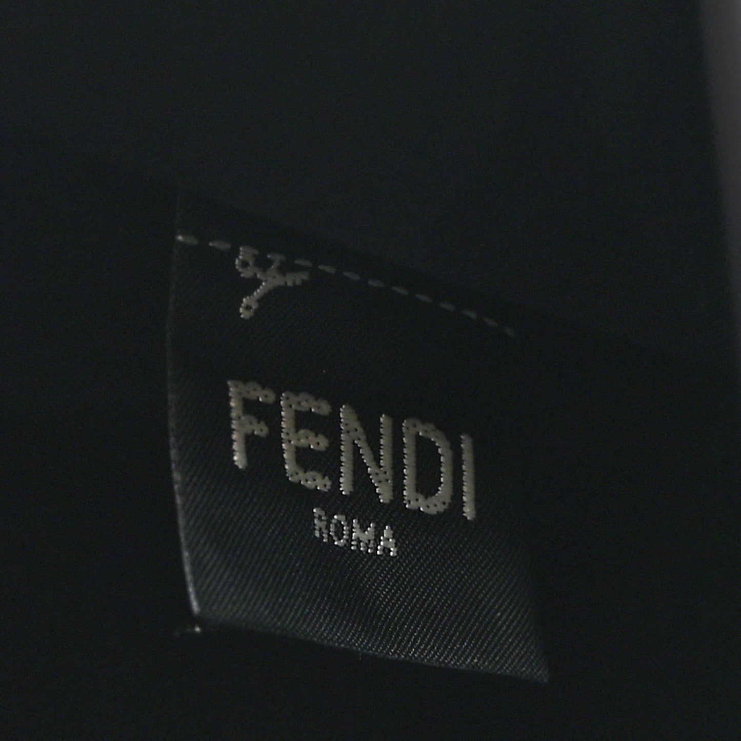 Glazed Fabric Vitello Century FF 1974 Stamp Patch Mini Peekaboo Defender Cover Mogano Panna Black