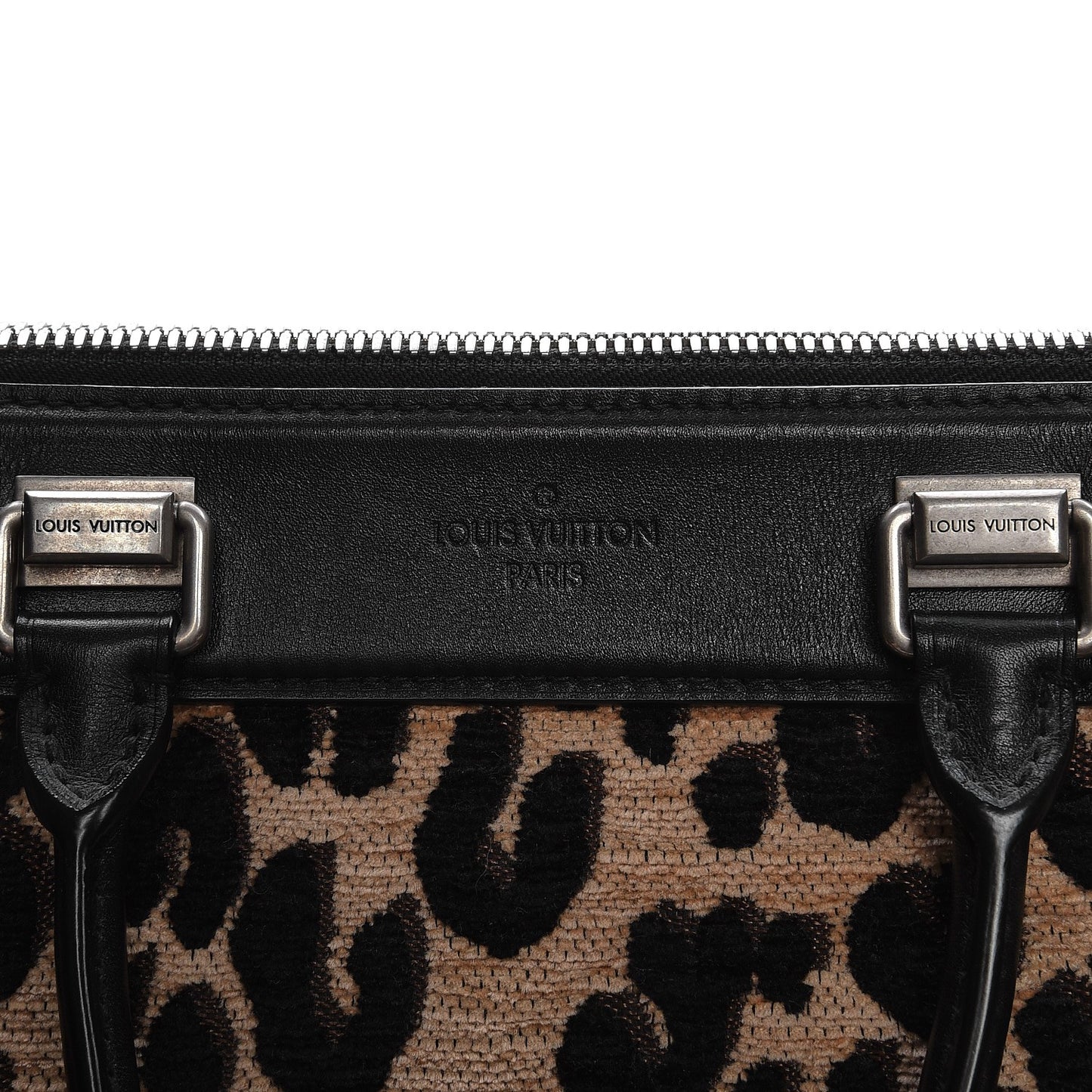 Jacquard Velvet Leopard Print Stephen Sprouse Speedy