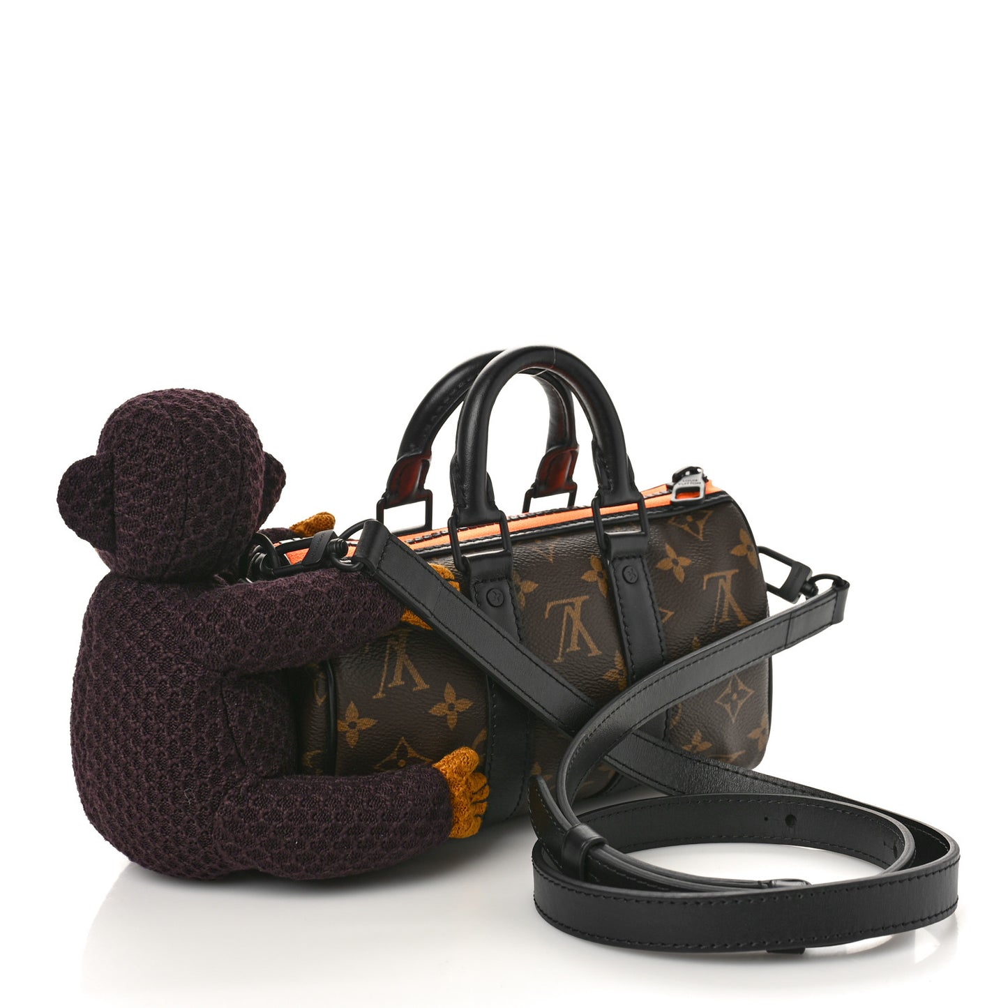 Monogram Monkey Puppet LV Friends Keepall XS