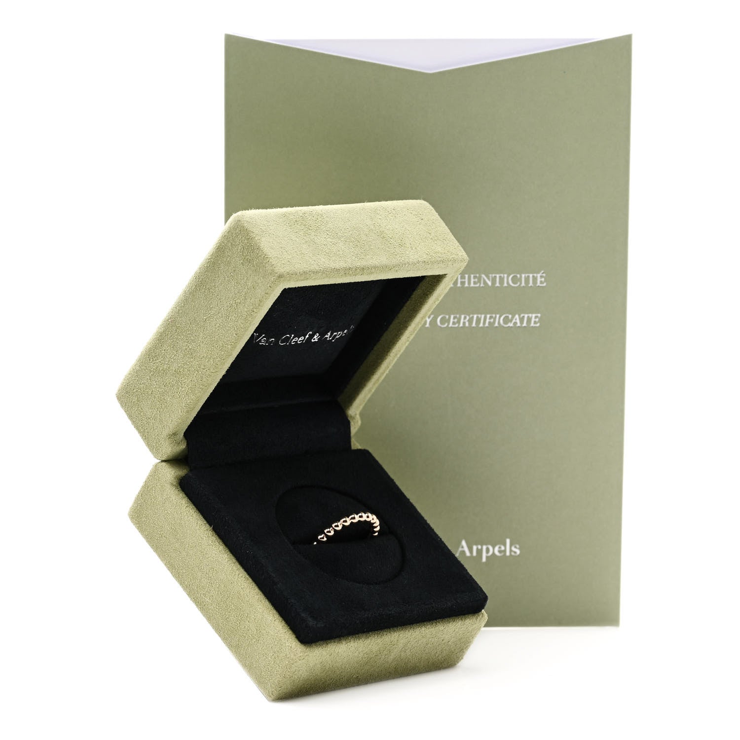 Van Cleef & Arpels 18K Rose Gold Medium Perlee Ring 53 6.5 6 of 6