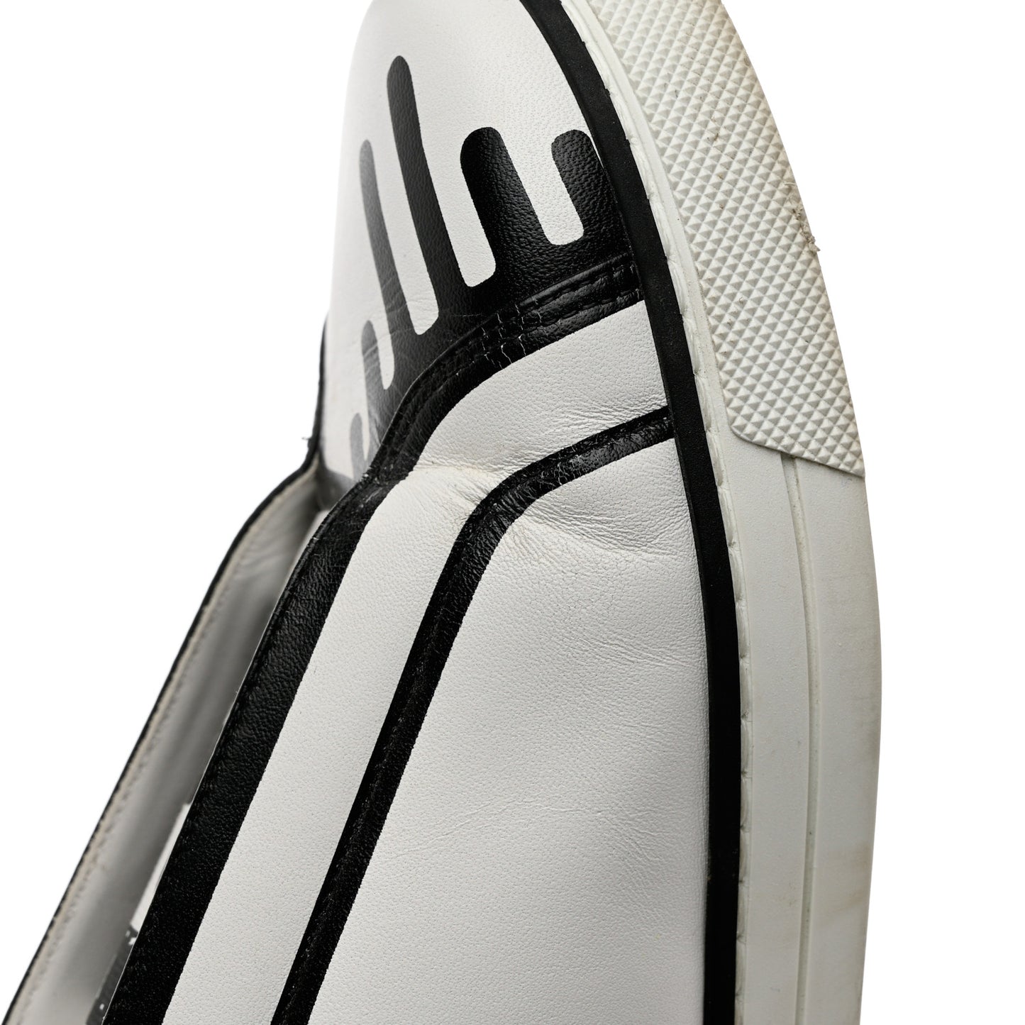 X JOSHUA VIDES Nappa Rockoclick Slip On Sneakers 37 Snow White Black