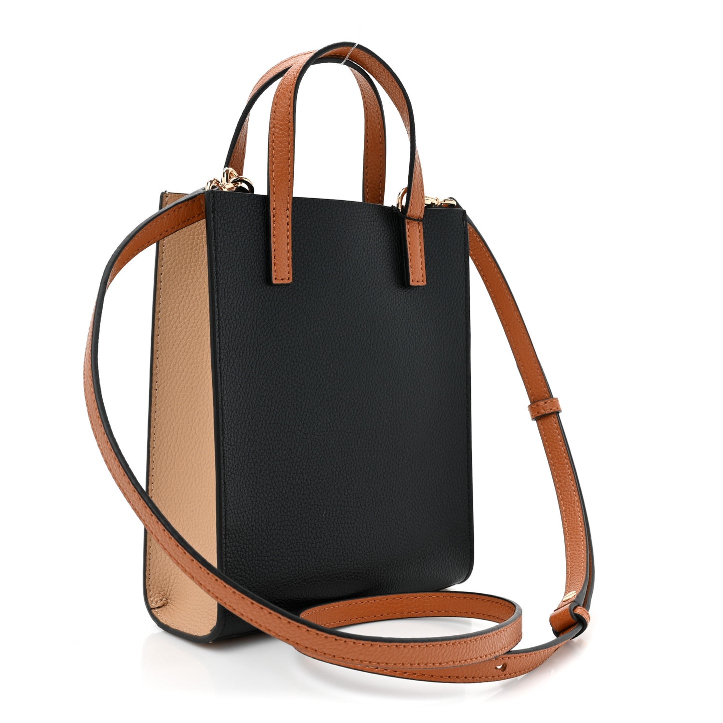 Calfskin Micro Grind Tote Bag Smoked Almond Multicolor