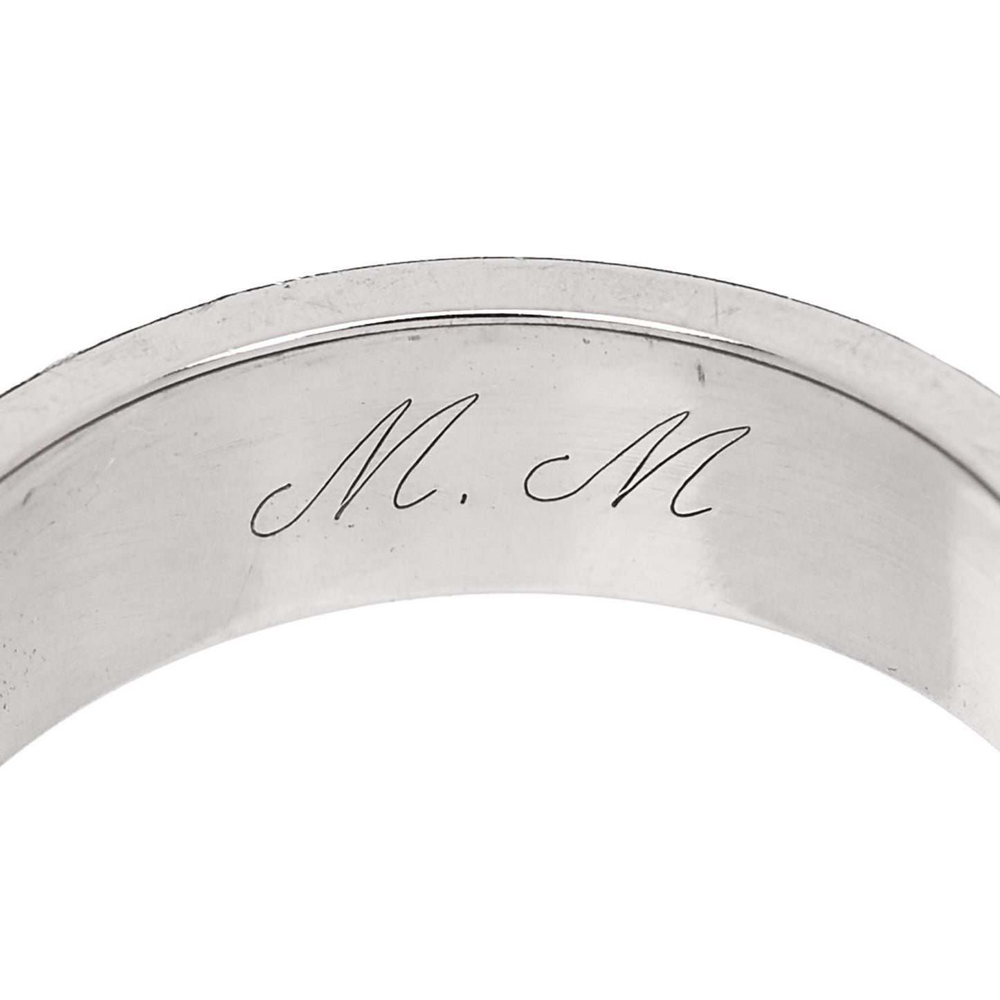 18K White Gold 5.5mm LOVE Ring 53 6.5