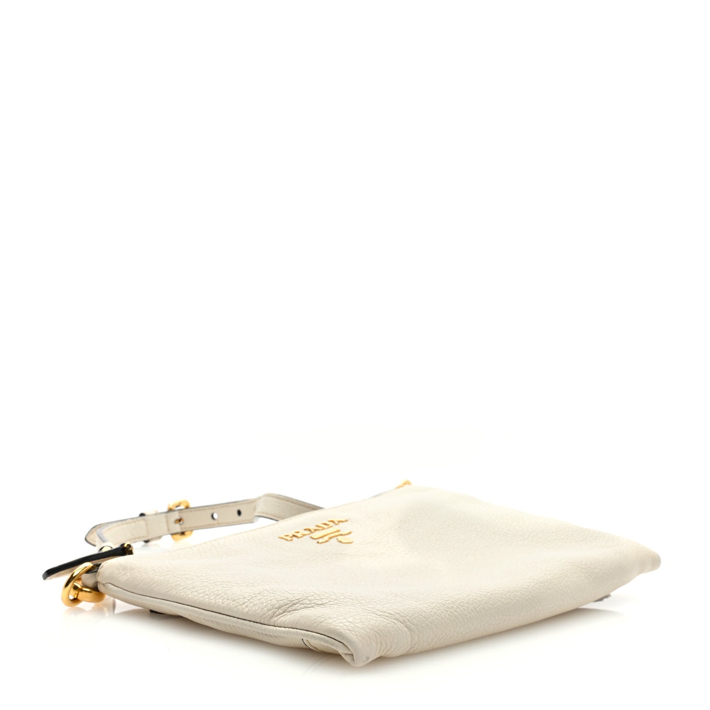 Vitello Phenix Zip Crossbody Bag Bianco