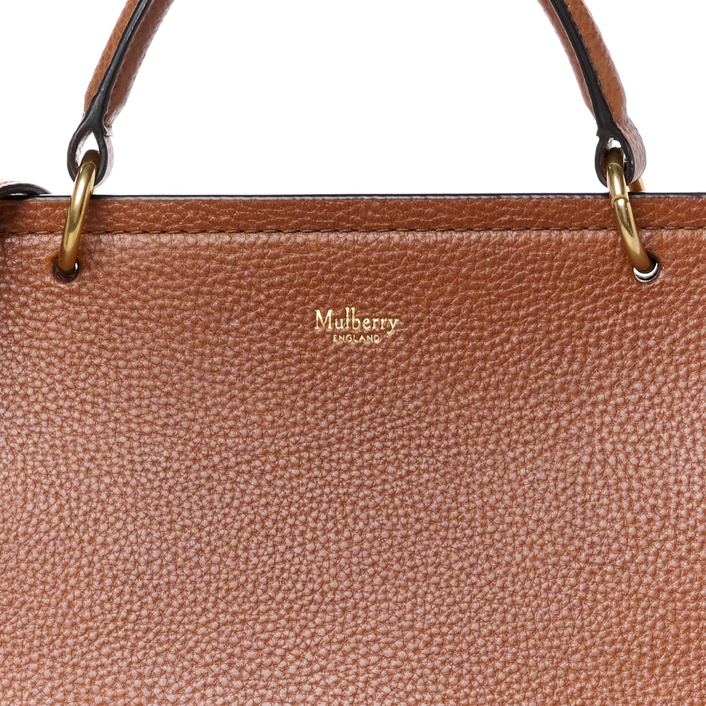 Small Classic Grain Calfskin Amberley Satchel Oak