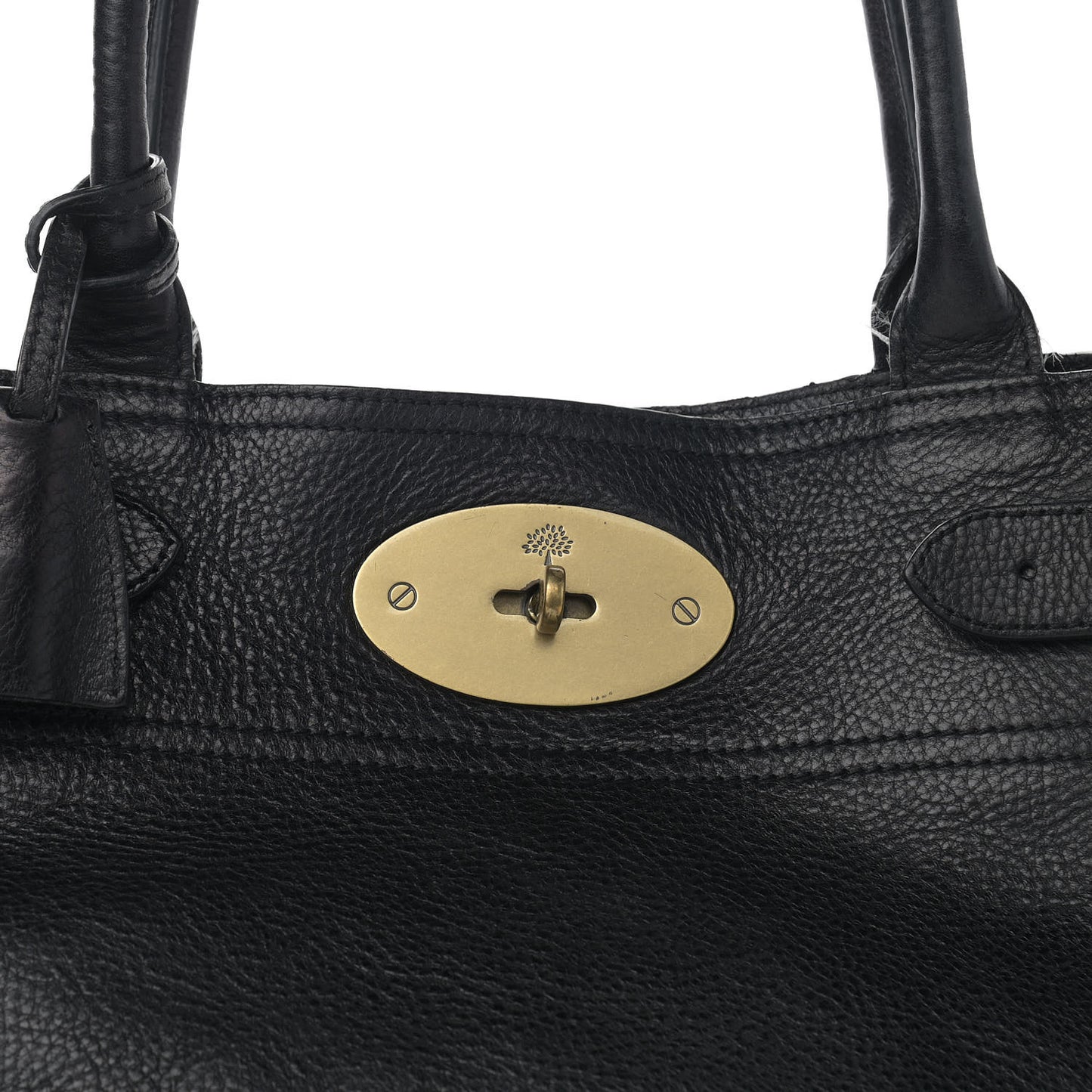 Natural Leather Bayswater Tote Black