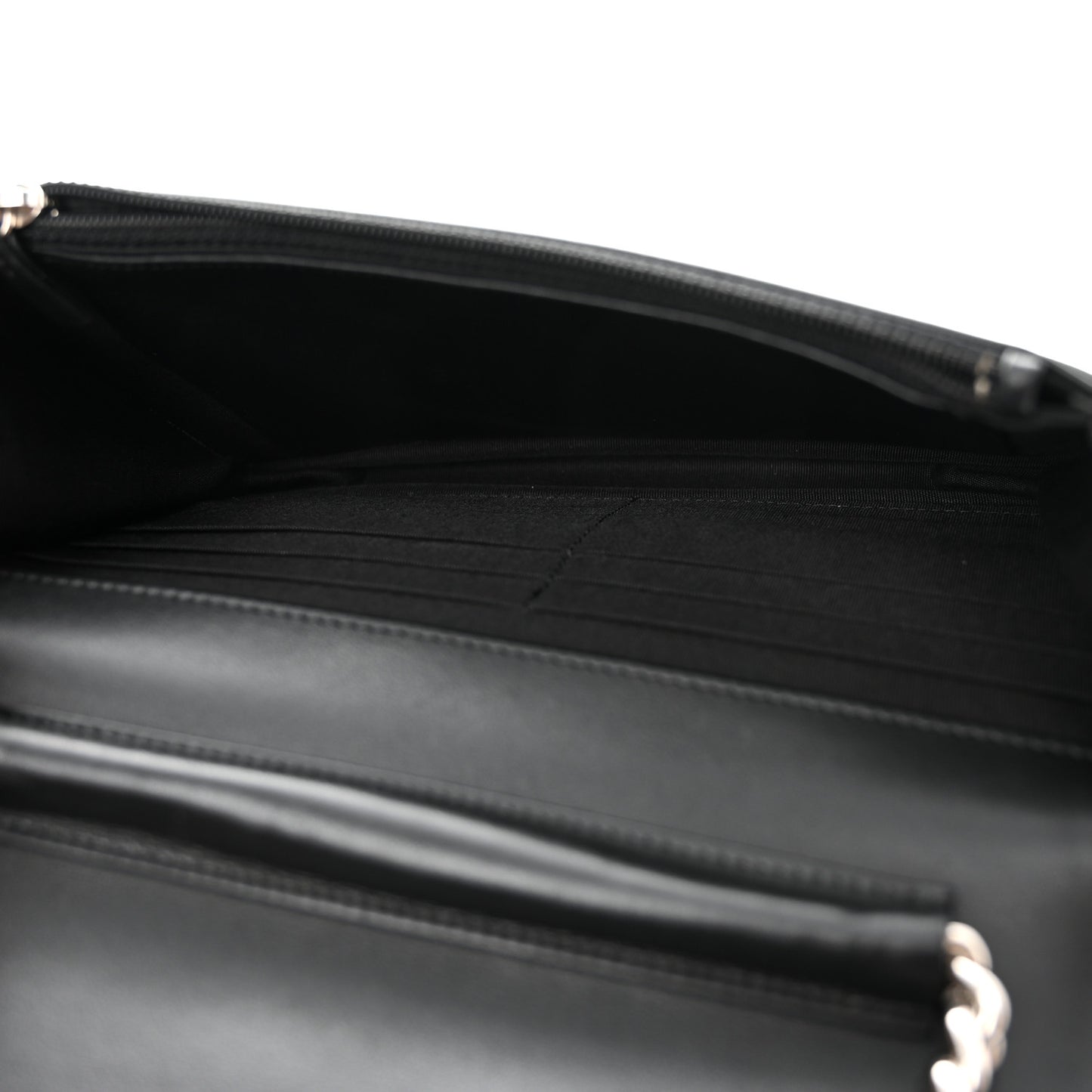 Caviar Quilted Boy Wallet On Chain WOC Black