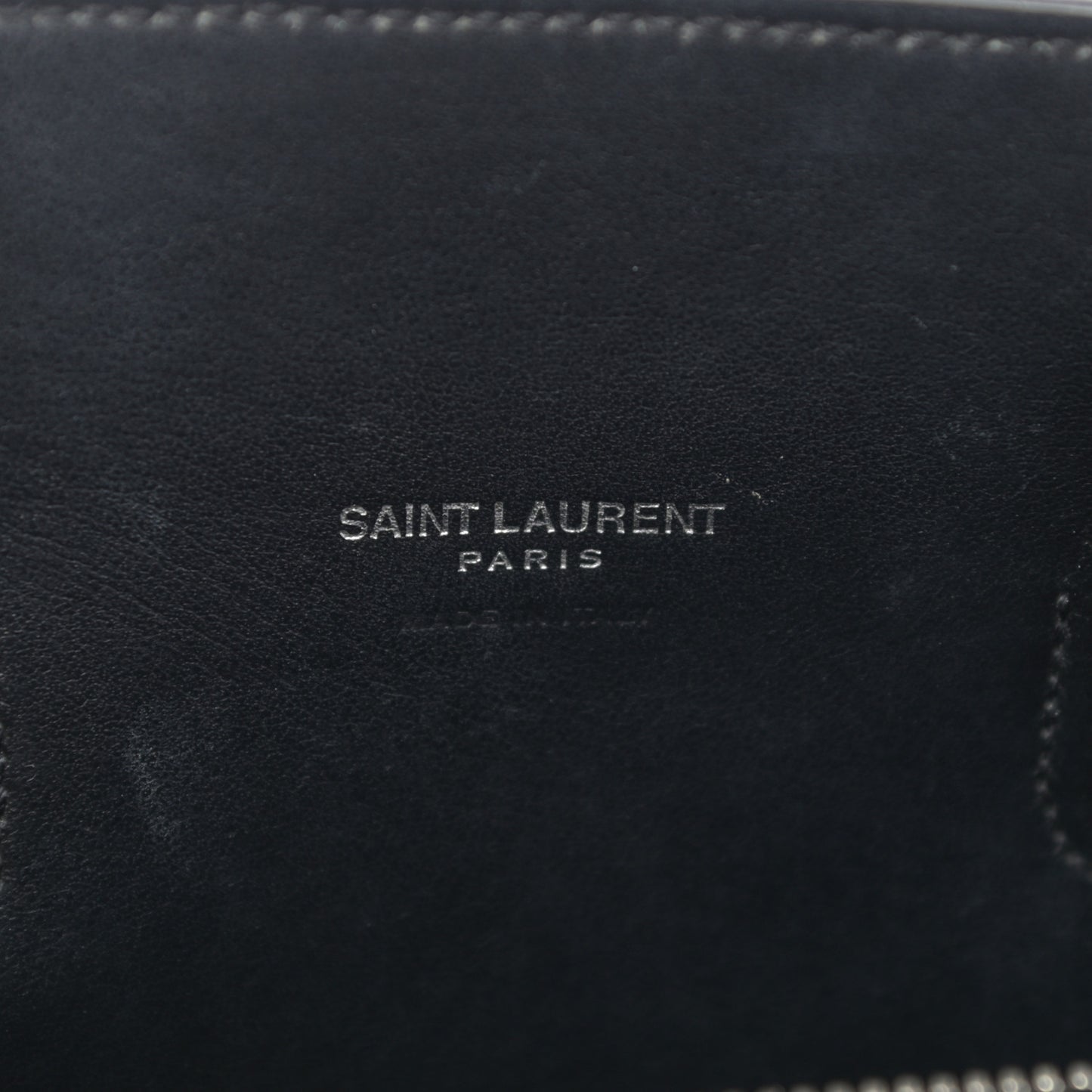 Grained Calfskin Baby Sac De Jour Black