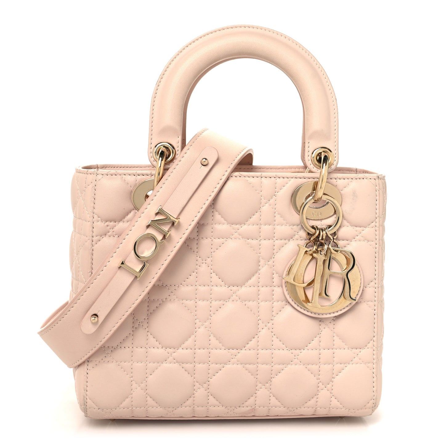 Lambskin Cannage Small My ABCDior Lady Dior Light Pink
