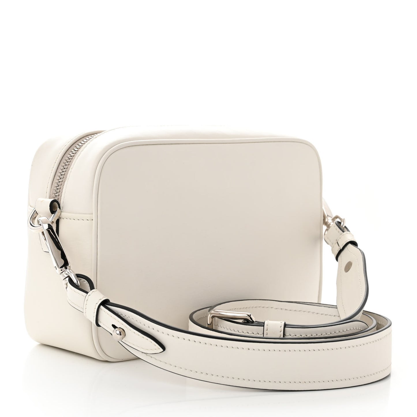 City Calf Monkey Print Camera Bag White Papaya