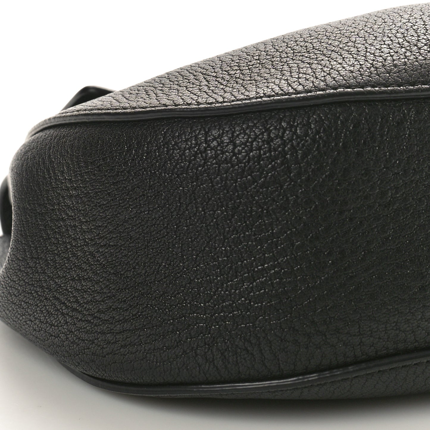 Grained Lambskin Drew Shoulder Bag Black