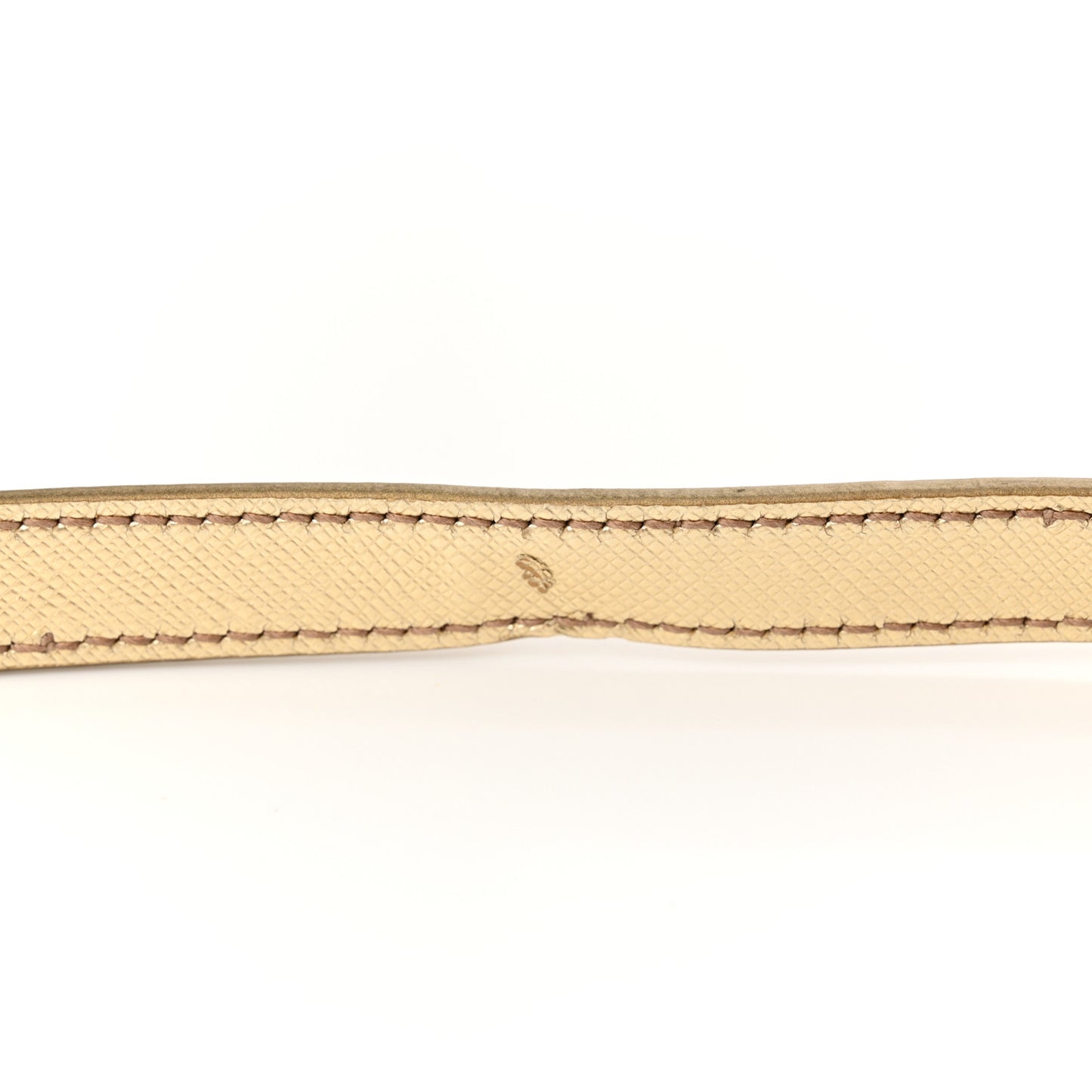 Metallic Saffiano Small Galleria Double Zip Tote Platino