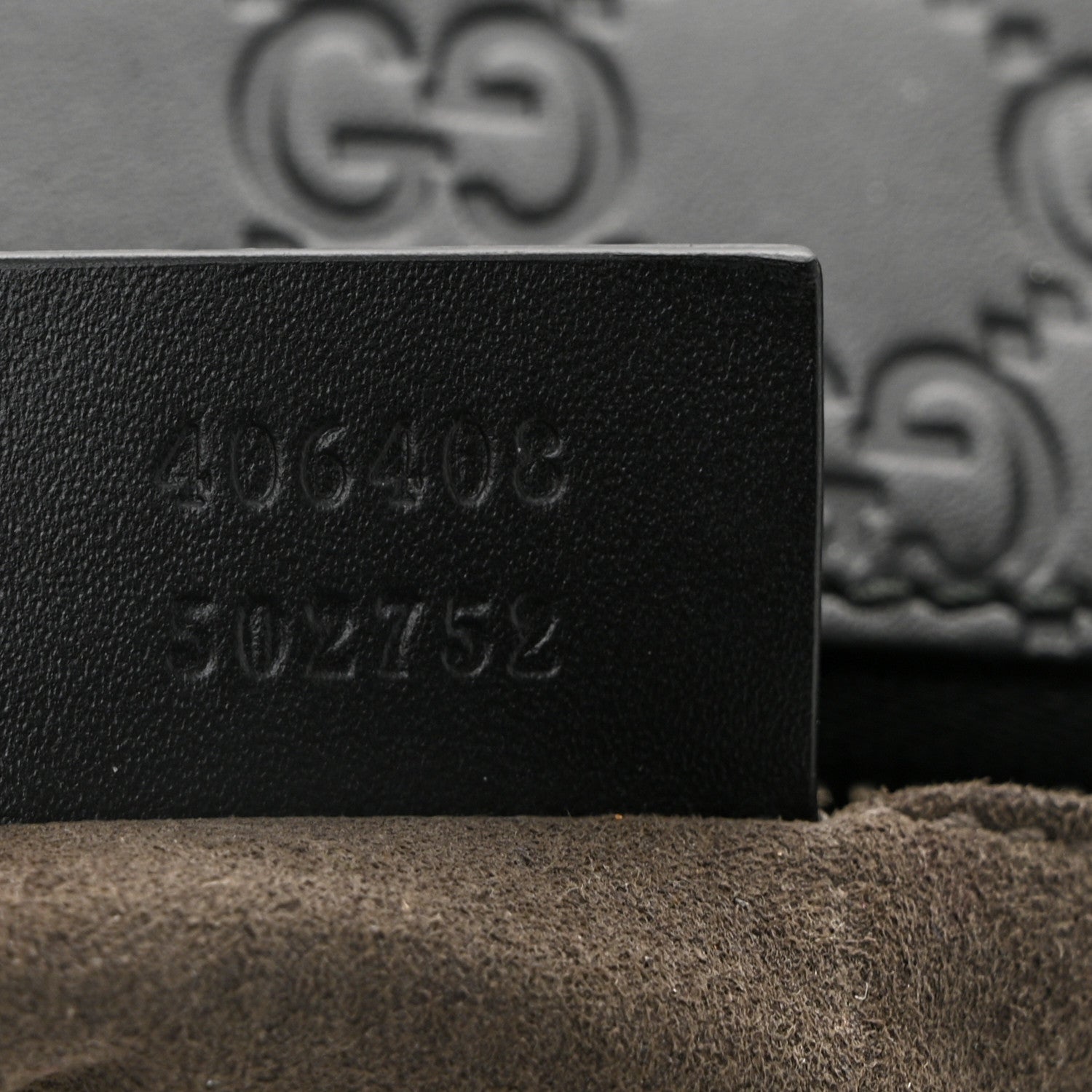 Gucci Guccissima Signature Medium Flat Messenger Bag Black 7 of 10