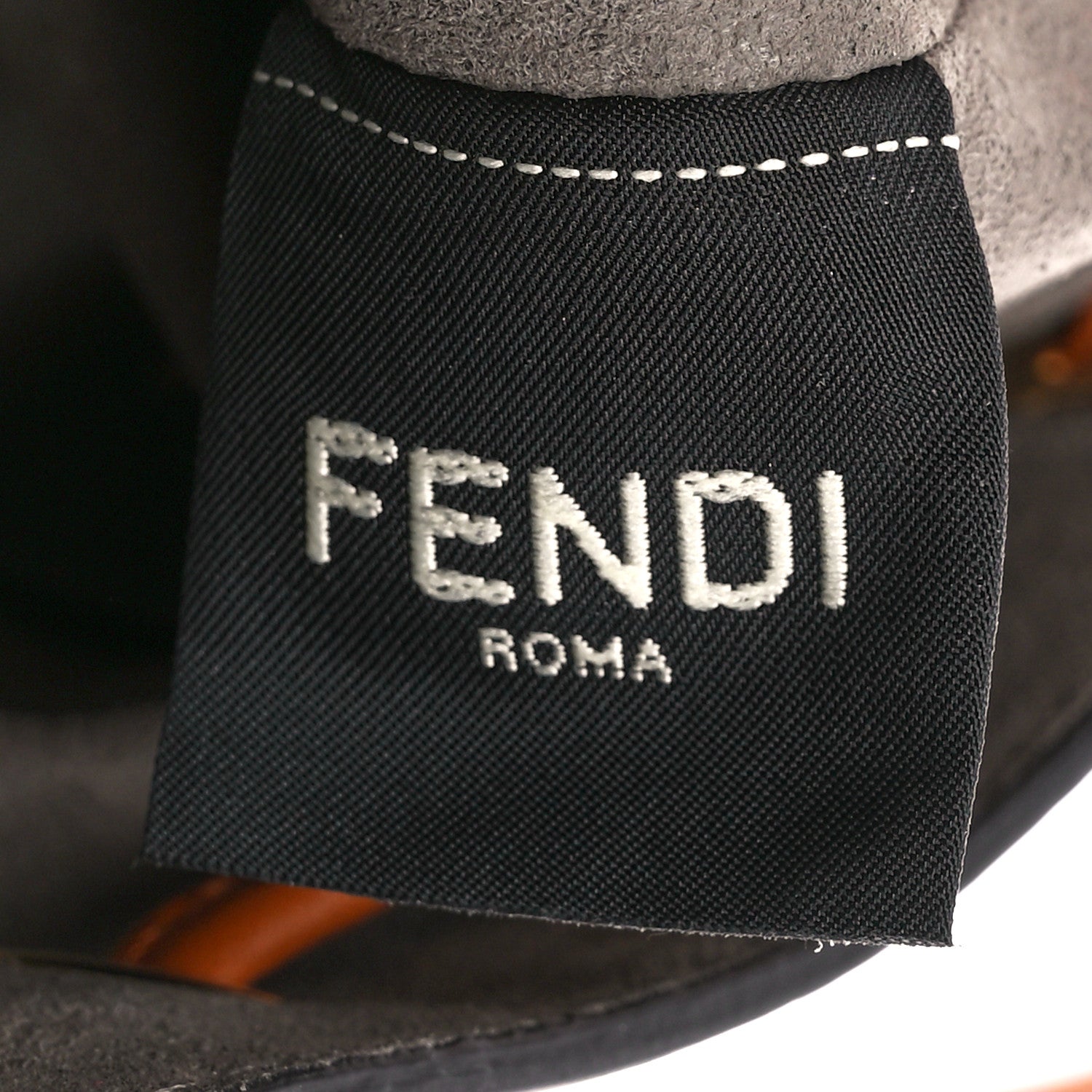 Fendi Vitello Liberty F is Fendi FF 1974 Embossed Mini Mon Tresor Bucket Bag Brandy 8 of 11