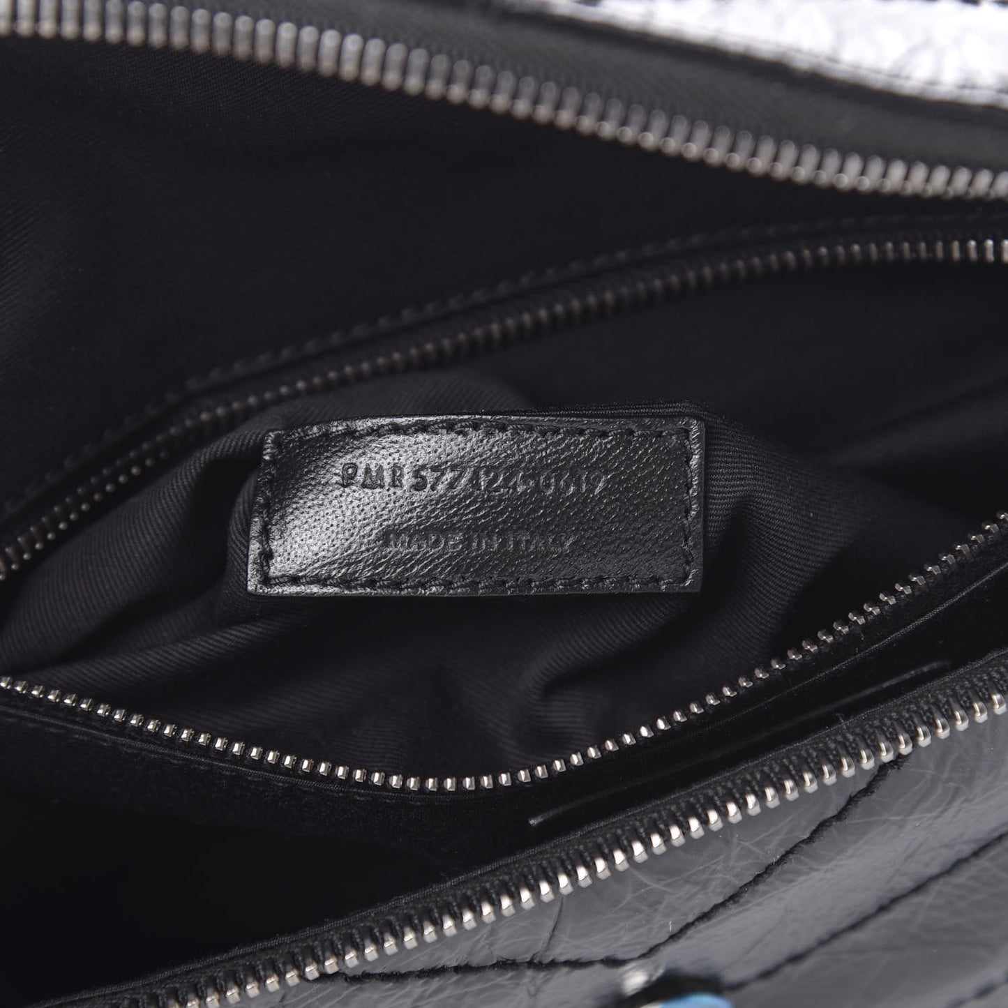 Crinkled Calfskin Matelasse Monogram Niki Body Bag Black