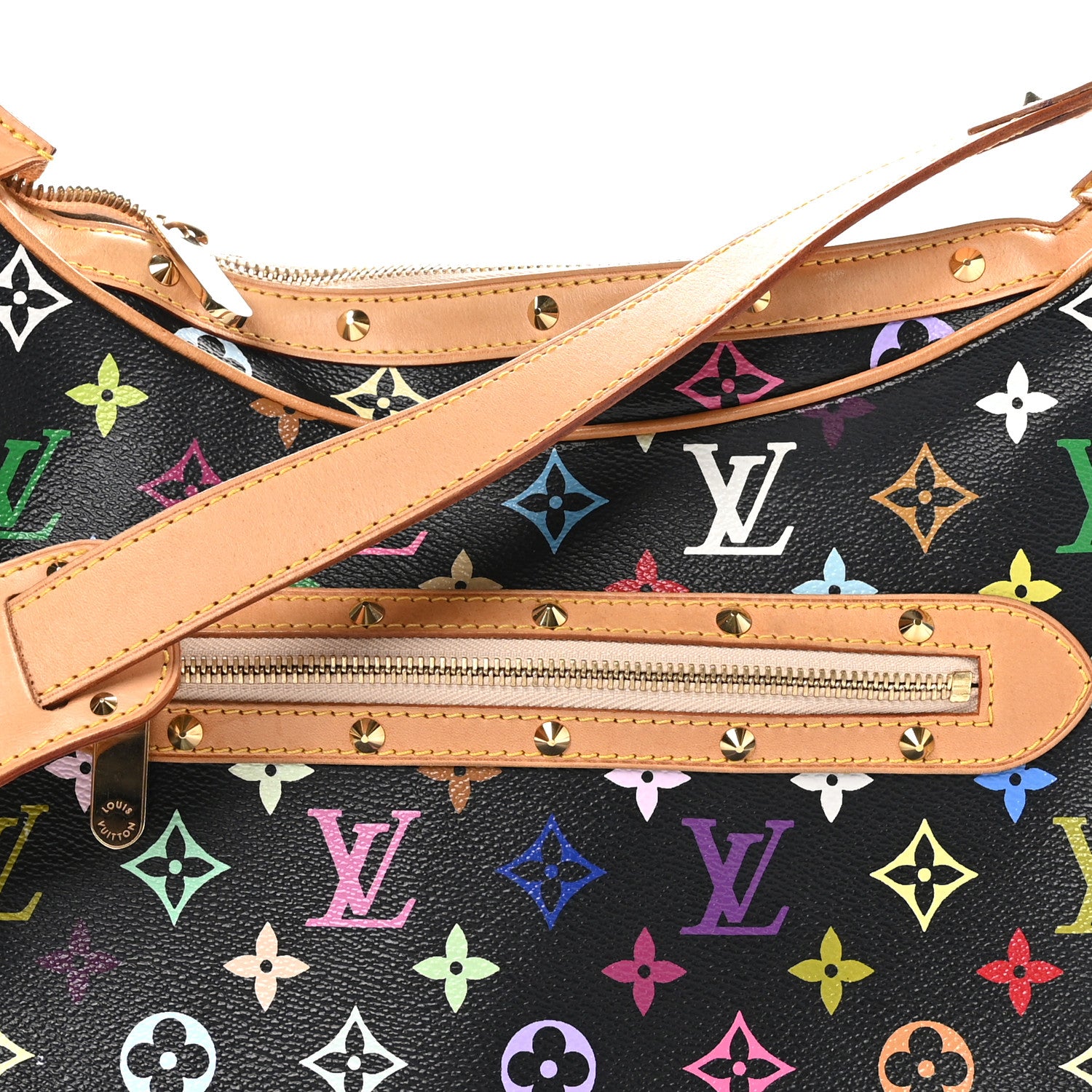 Louis Vuitton Monogram Multicolor Boulogne Black 7 of 9