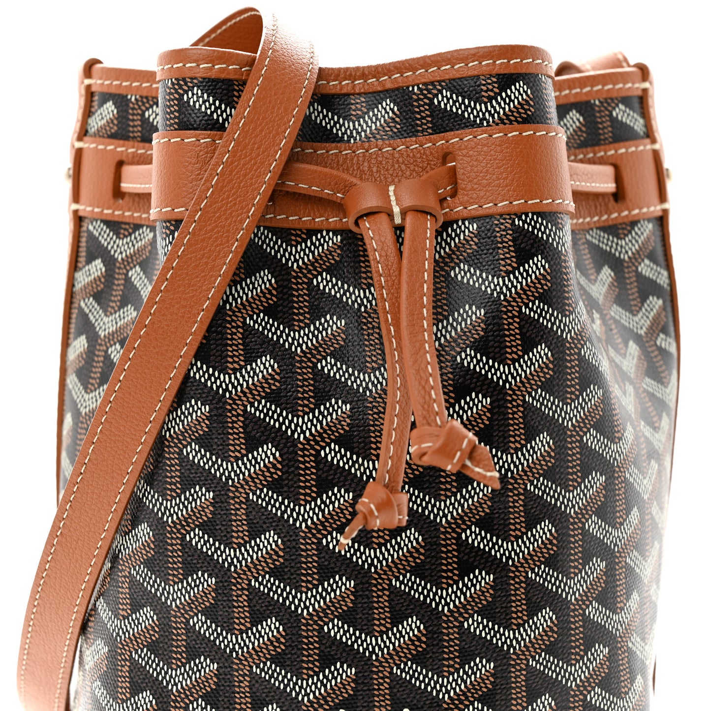 Goyardine Petit Flot Bucket Bag PM Black Gold
