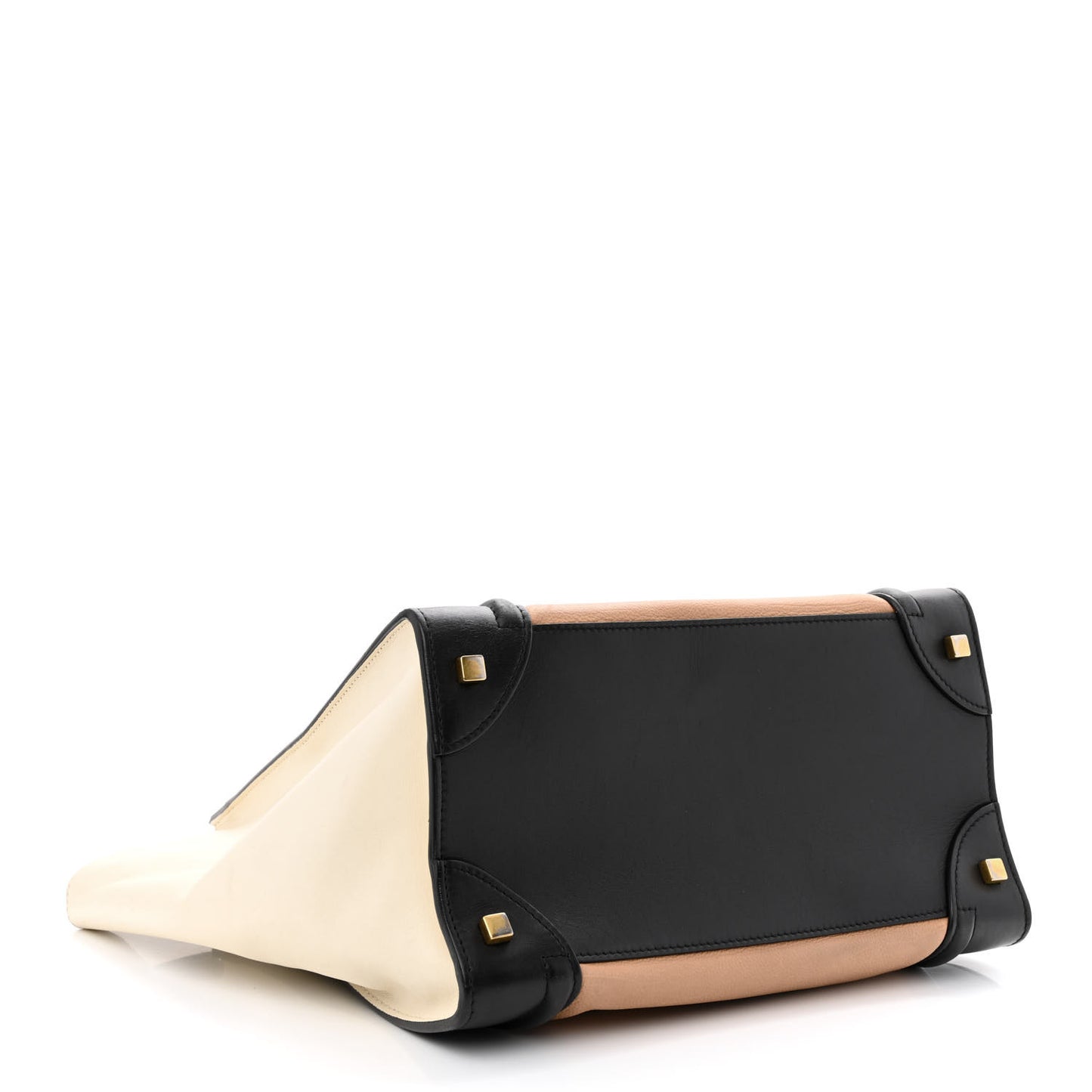 Velluto Calfskin Mini Tri-Color Luggage Flesh