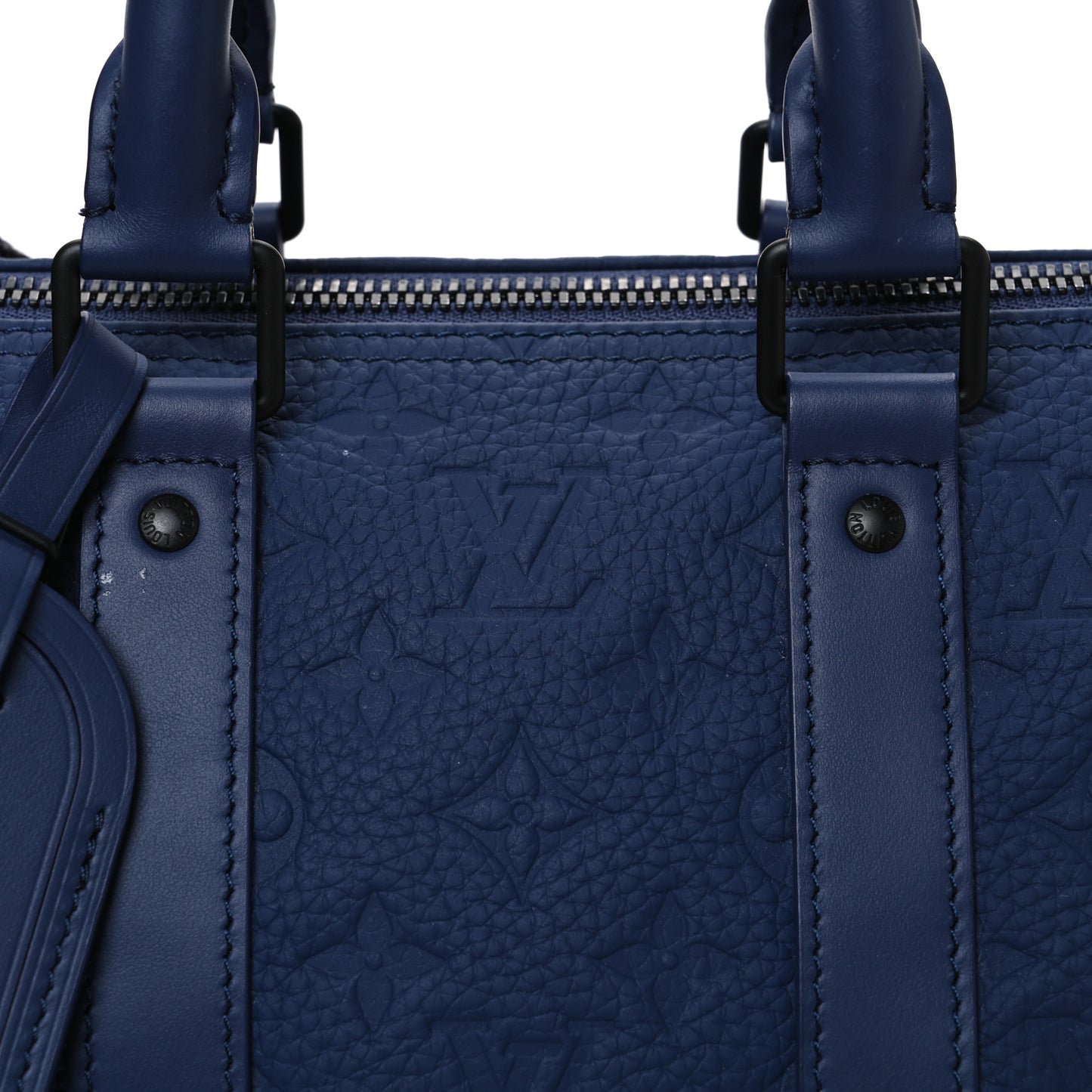 Monogram Taurillon Keepall Bandouliere 35 Blue