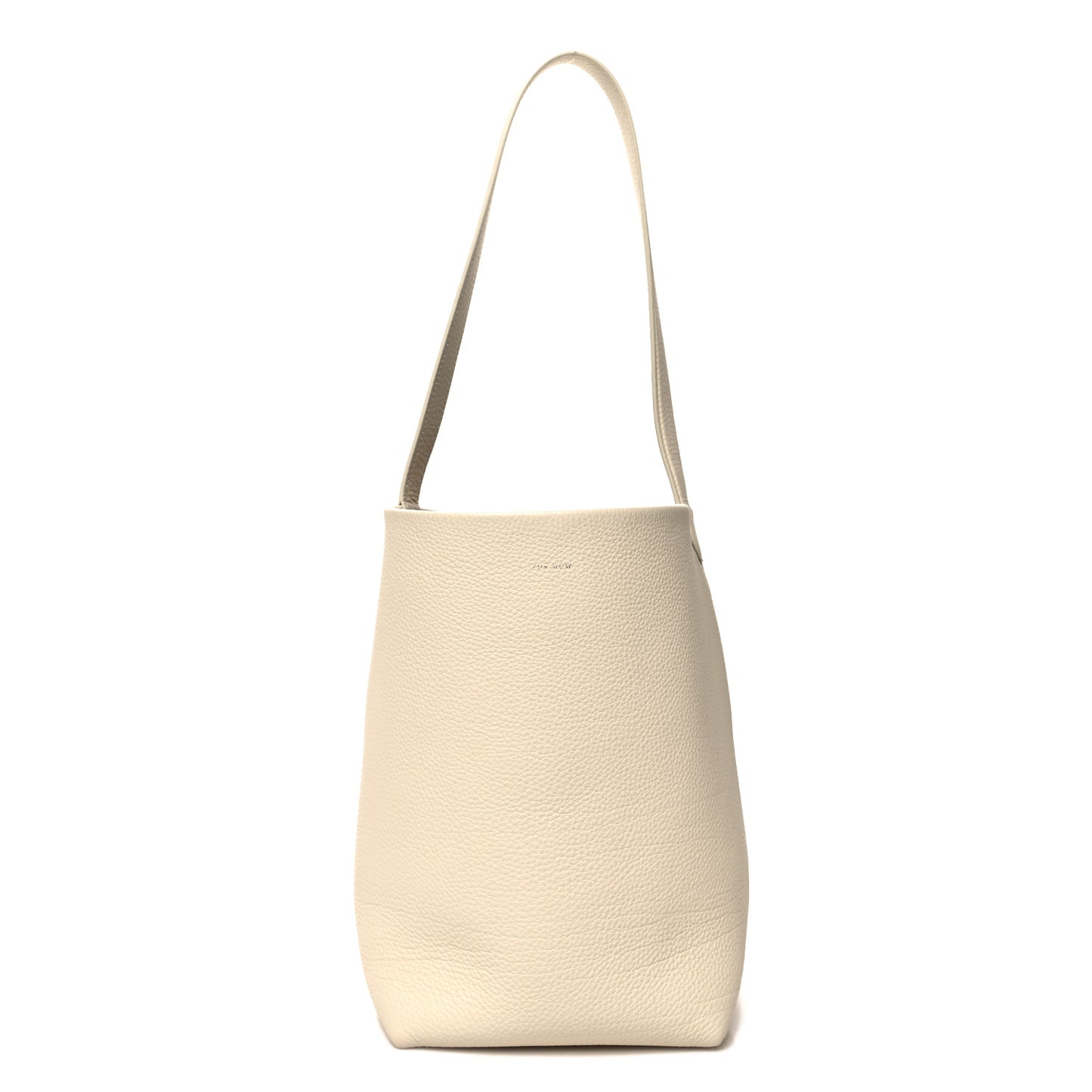 Grained Calfskin Medium N/S Park Tote Ivory