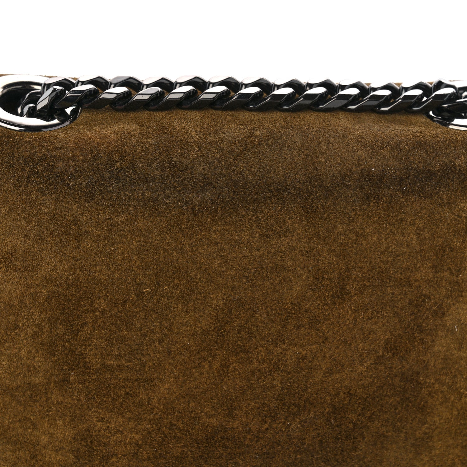 Jimmy Choo Suede Patent Mini Rebel Crossbody Brown 13 of 16