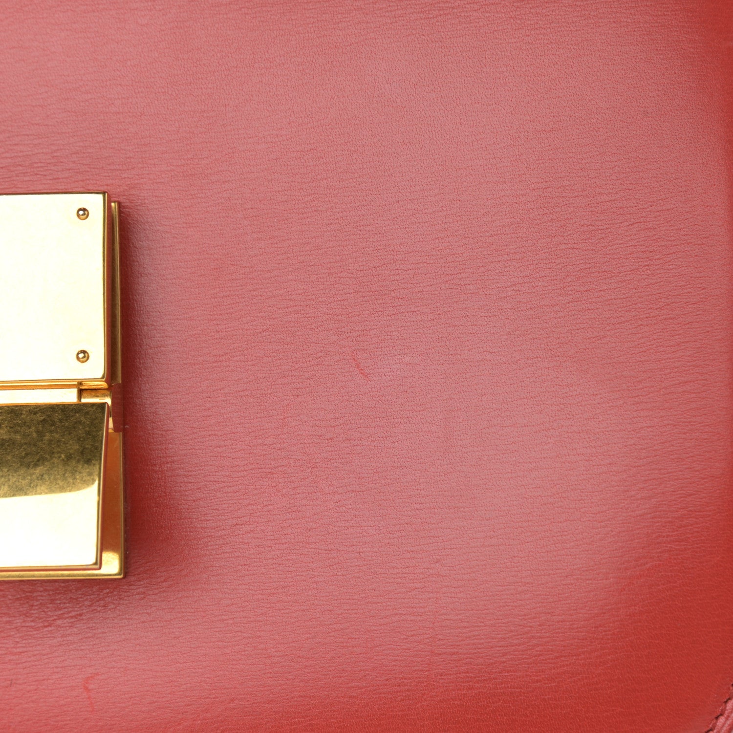 Celine Box Calfskin Medium Classic Box Flap Bag Red 12 of 16