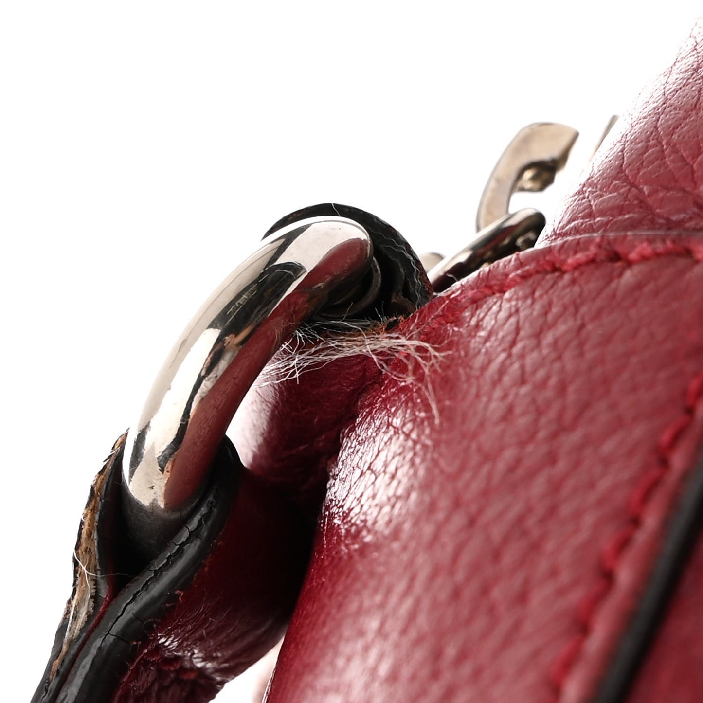 Pebbled Calfskin Studded Small Soho Disco Bag Soft Burgundy