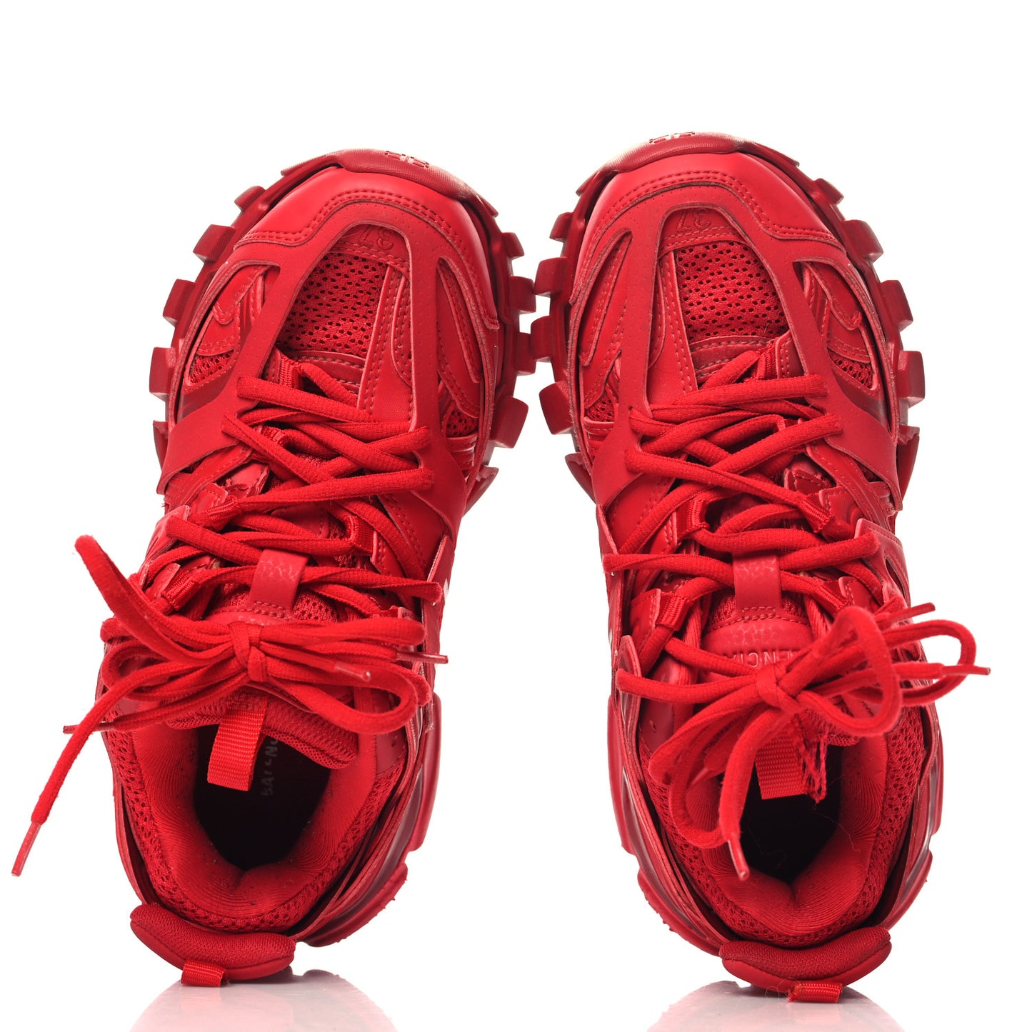 Mesh Nylon Womens Track Sneakers 37 Red