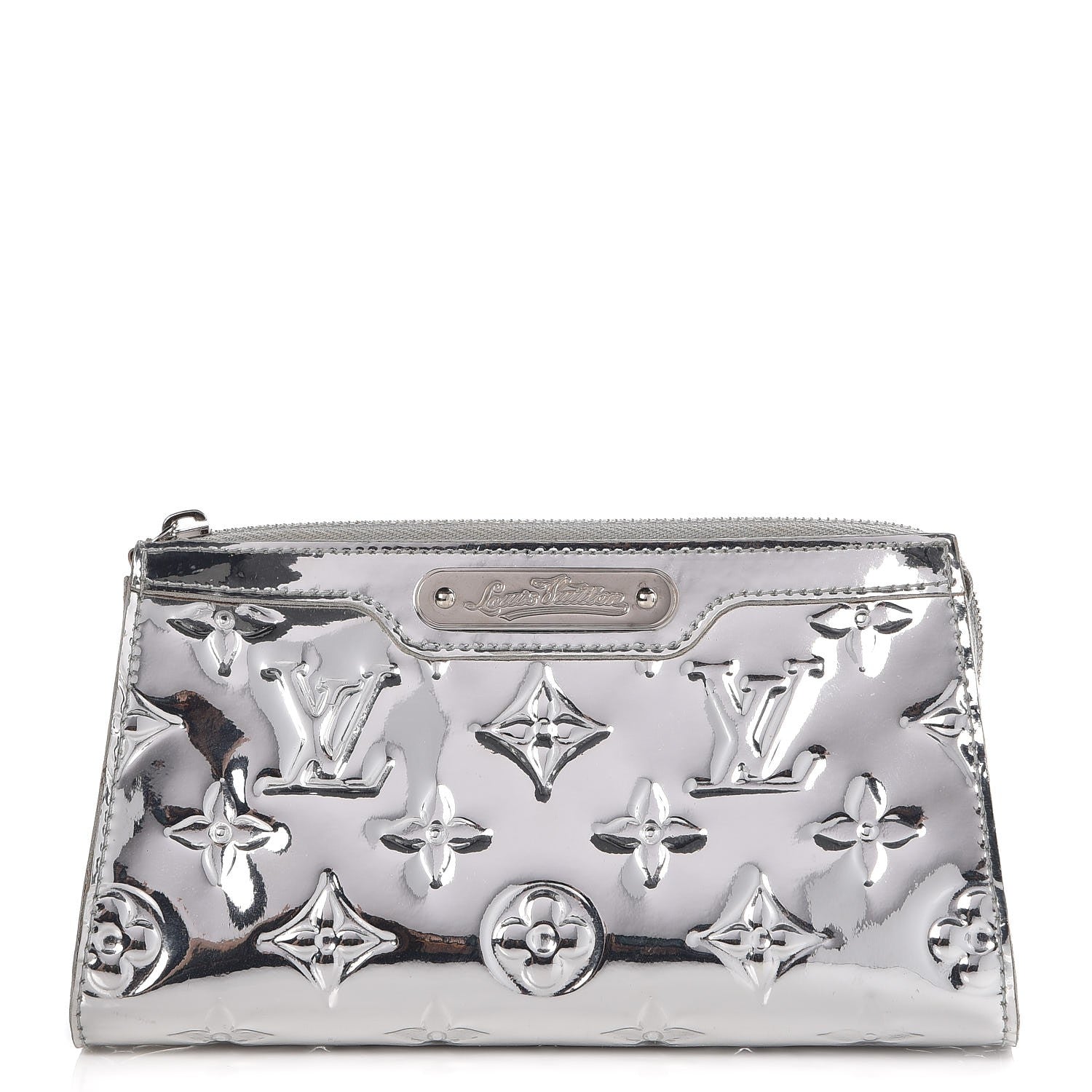 Louis Vuitton Monogram Miroir Trousse Cosmetic Bag Silver