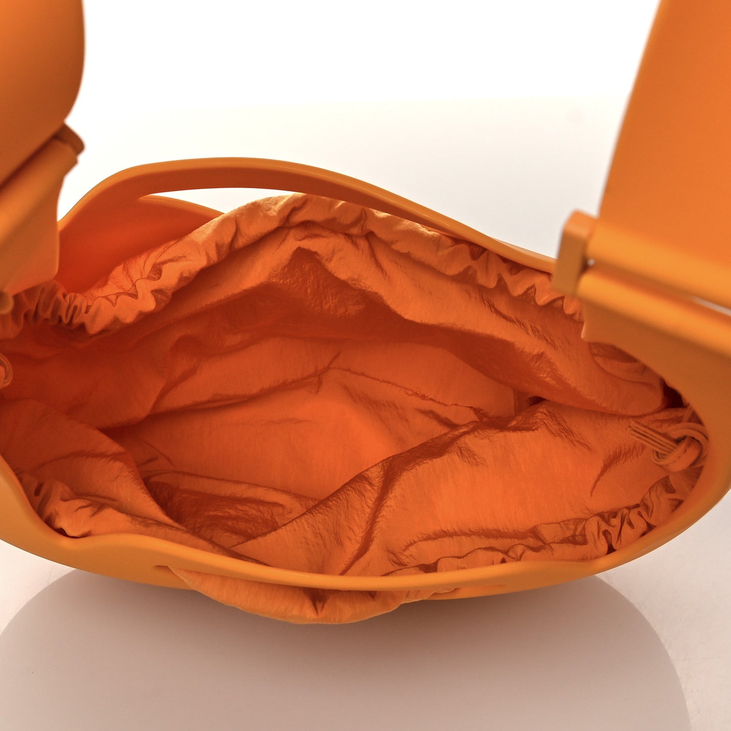 Rubberized Canvas Punch Tote Tangerine