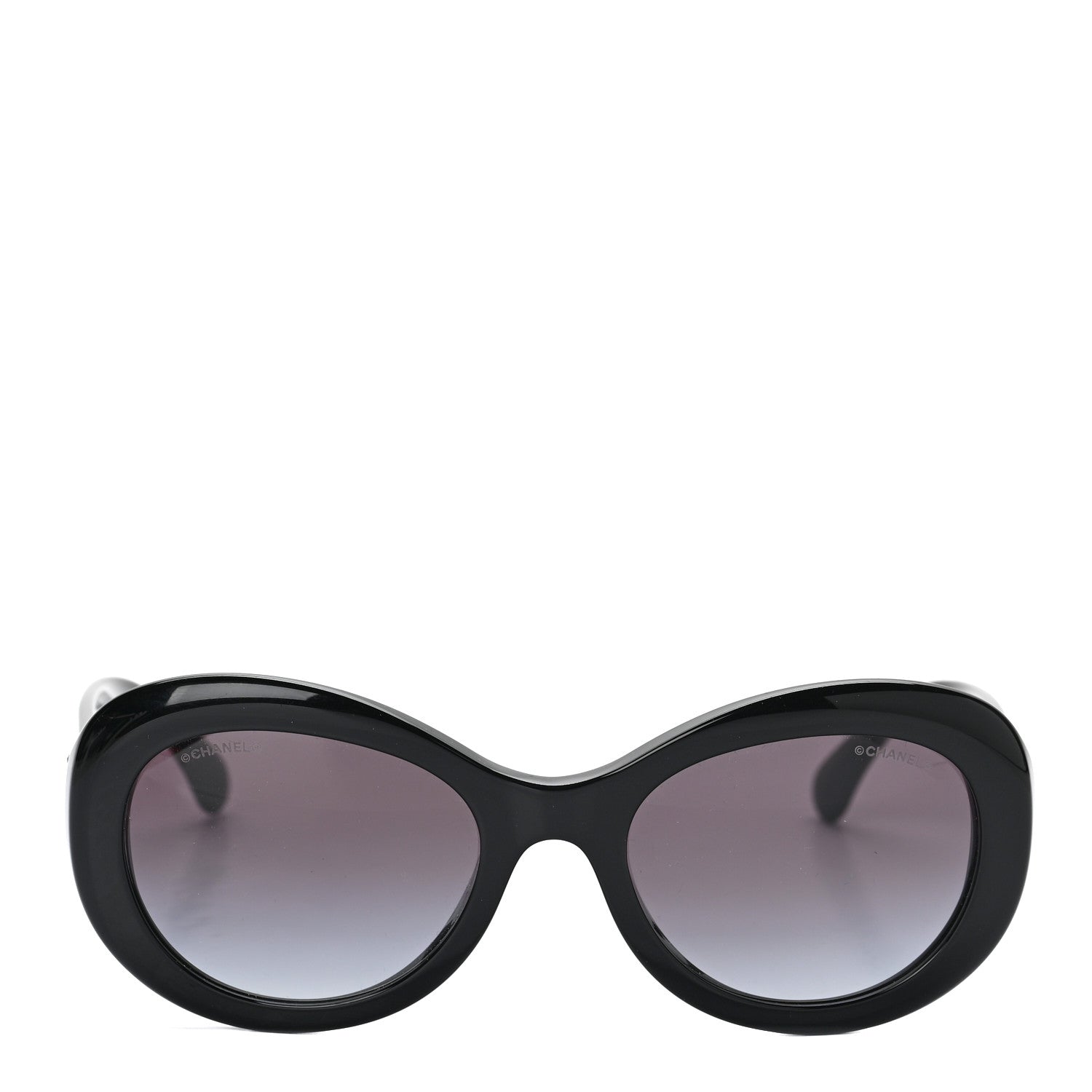 Chanel Acetate Polarized Oval CC Sunglasses 5469-B-A 2 of 6