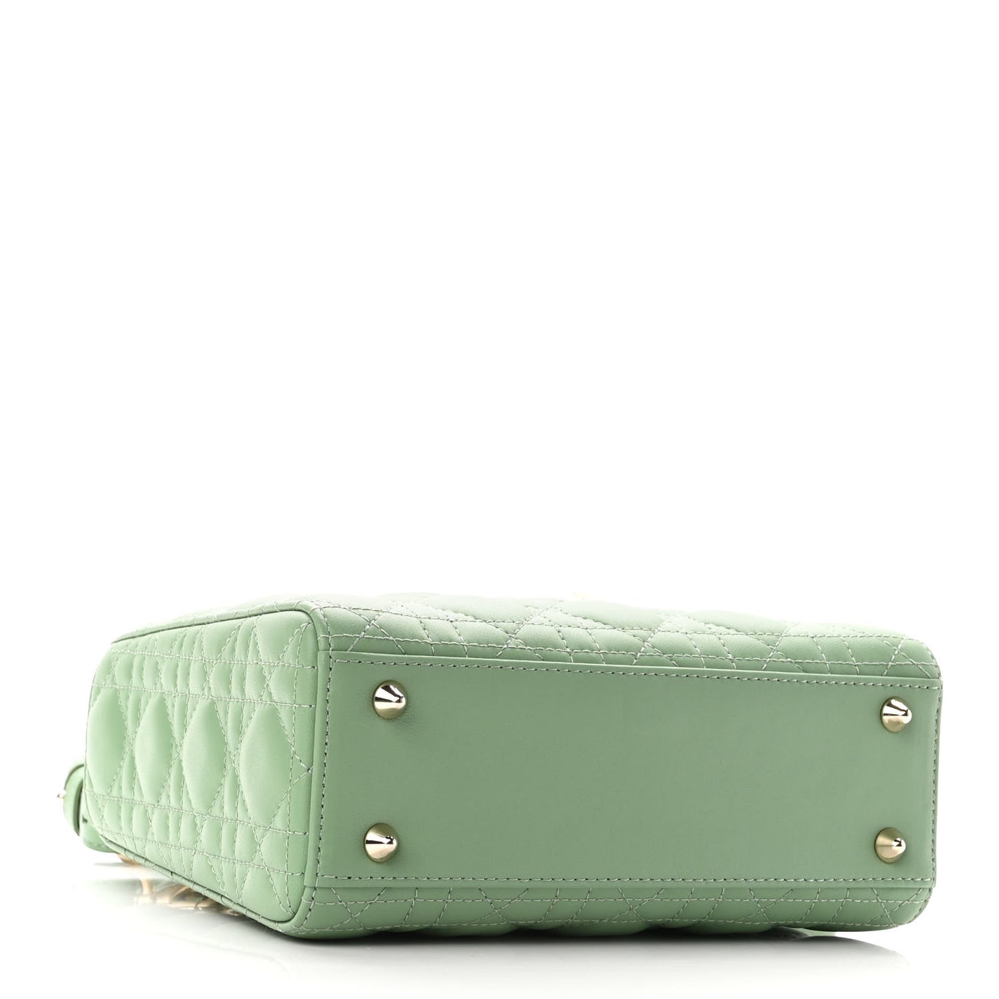 Lambskin Cannage Small My ABCDior Lady Dior Green