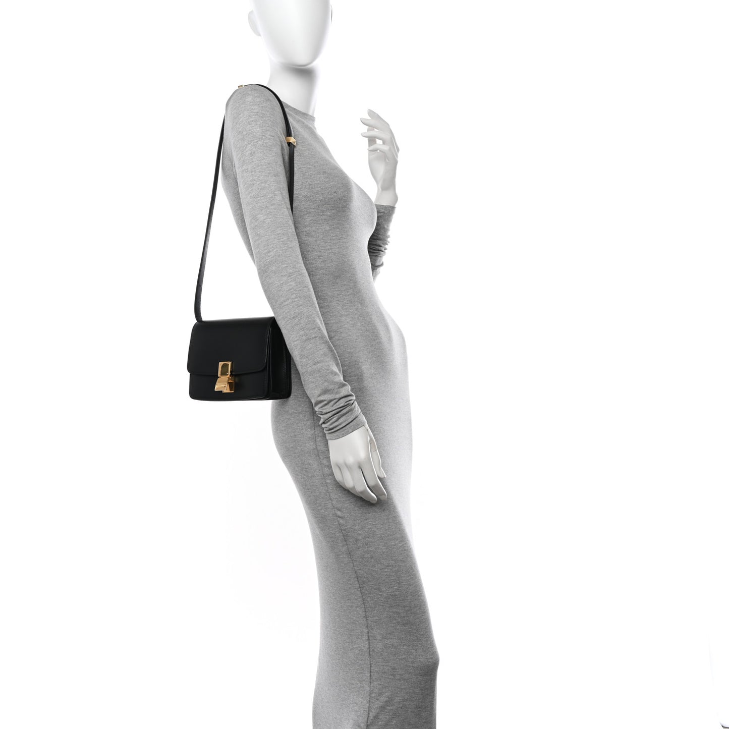 Box Calfskin Small Classic Box Flap Bag Black