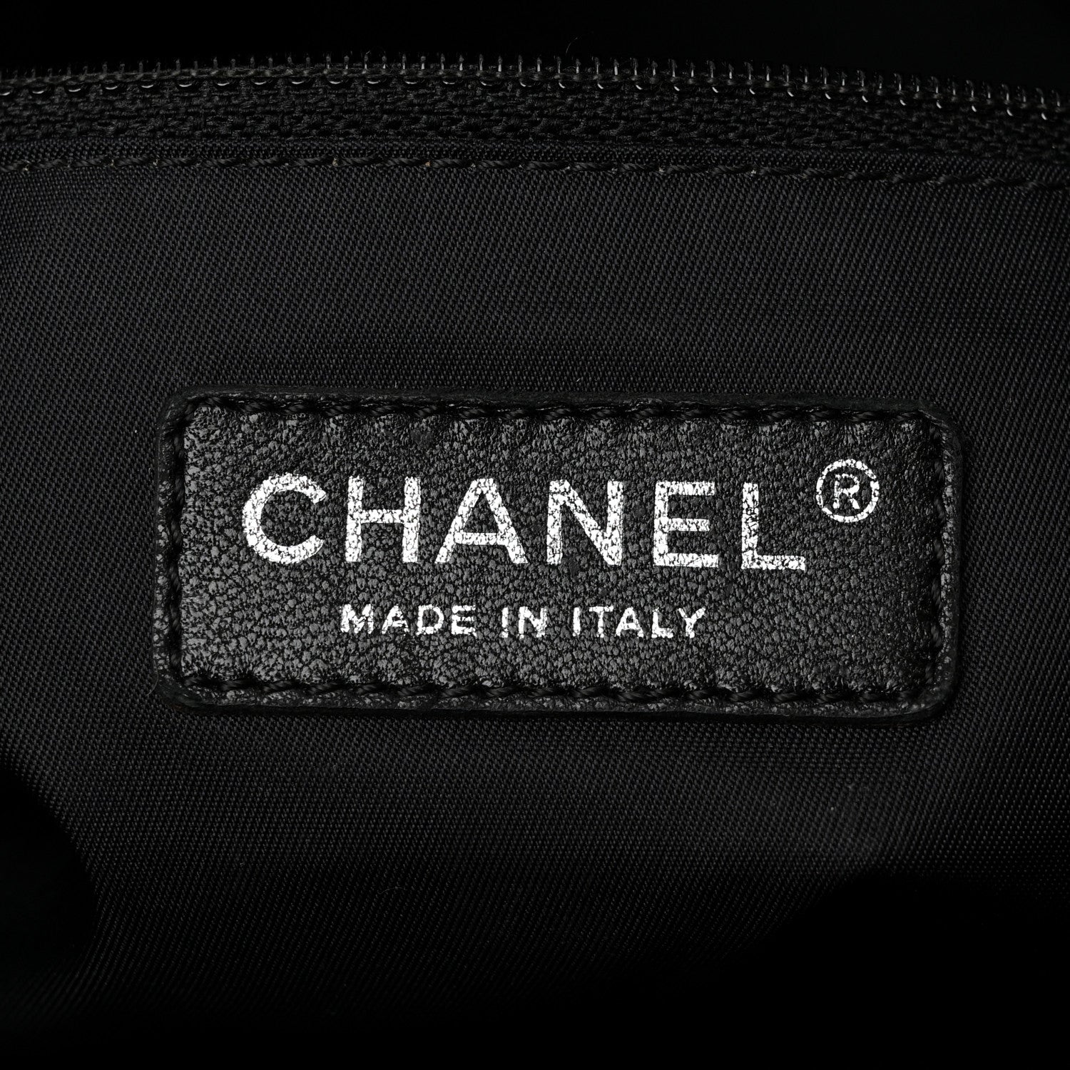 Chanel Coated Canvas Quilted Large Paris Biarritz Tote Black 6 of 14