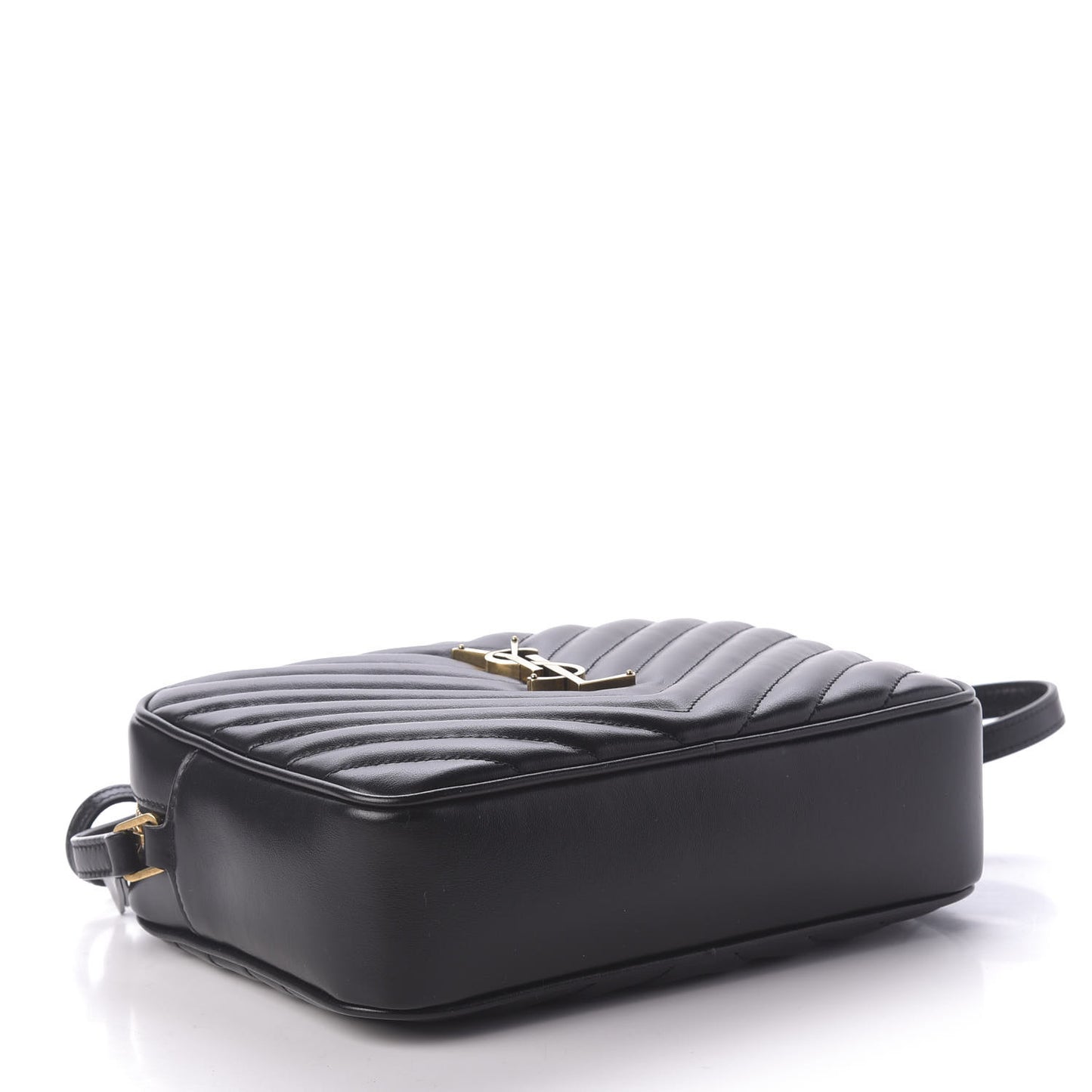 Calfskin Matelasse Monogram Lou Camera Bag Black