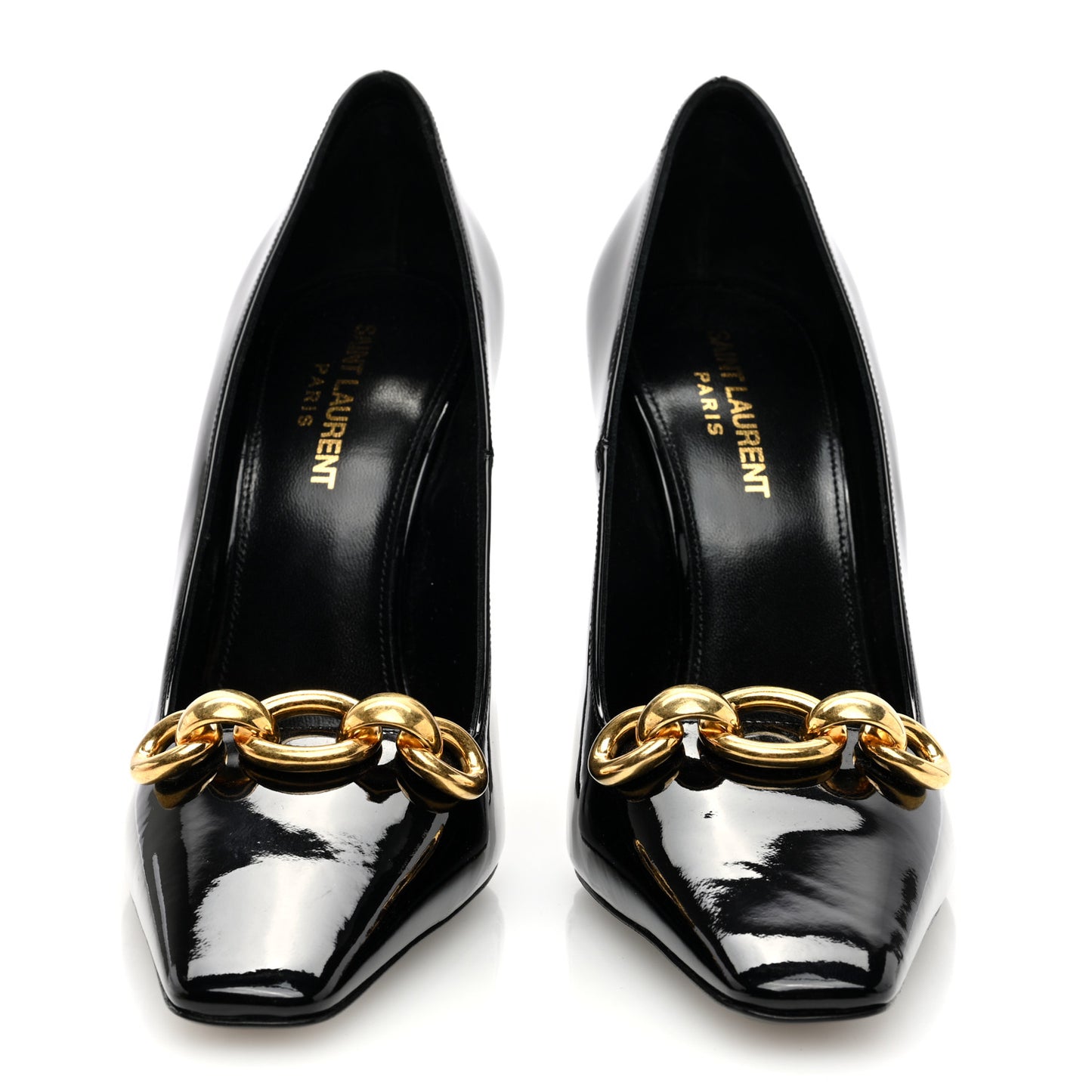 Patent Calfskin Silvana 110mm Pumps 38 Black