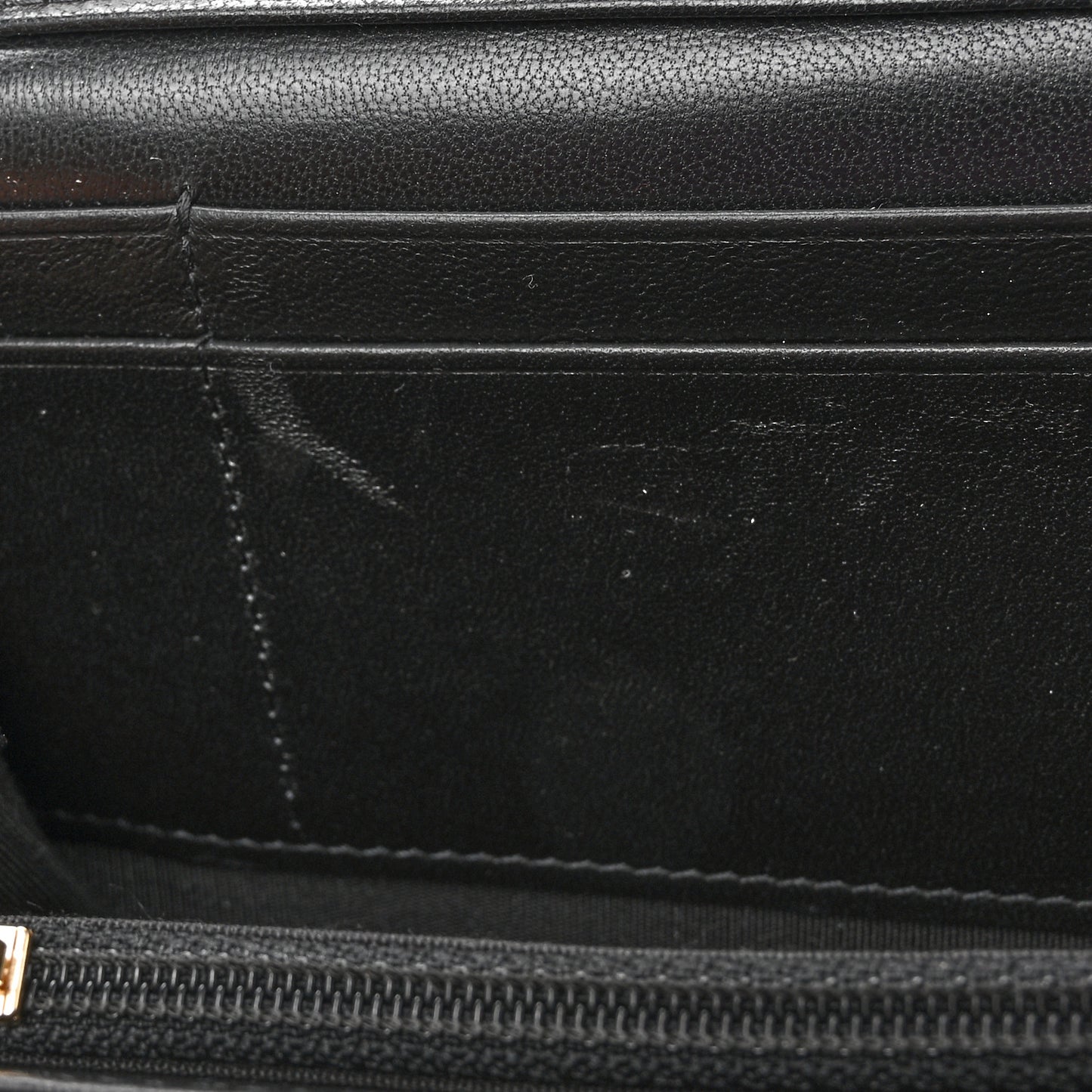 Shiny Lambskin Ribbon Quilted Clutch With Chain Black