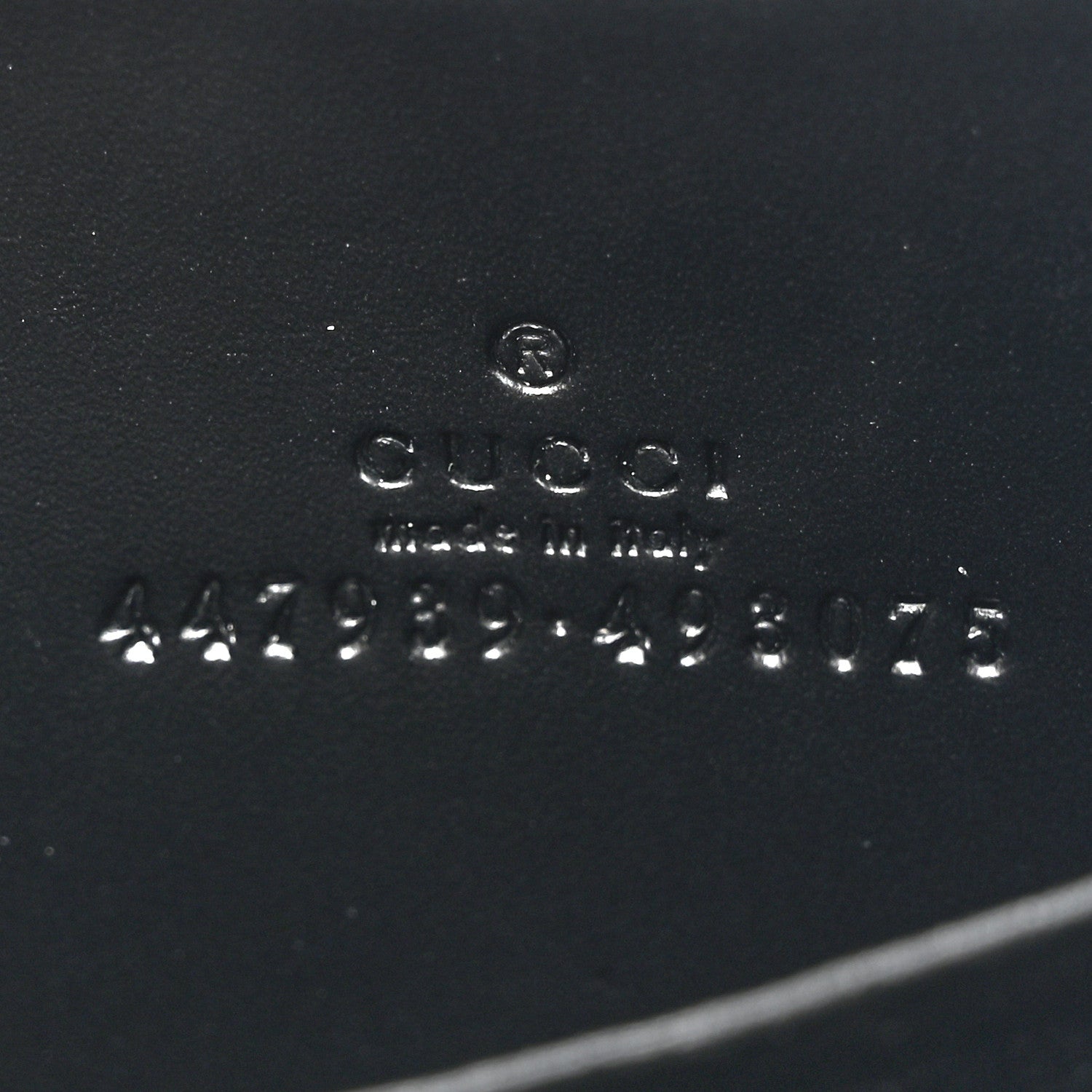 Gucci Guccissima Zip Around Card Case Black 6 of 10