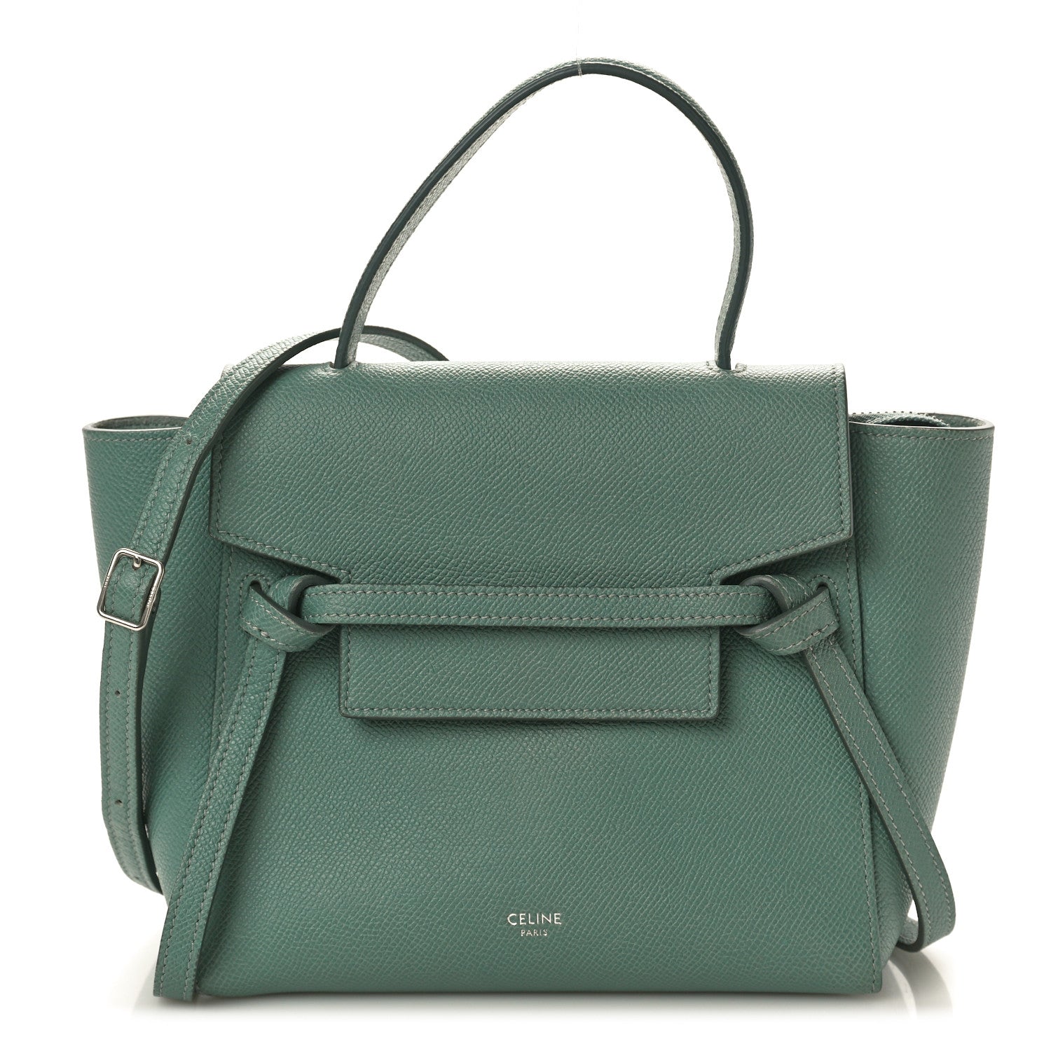 Celine Grained Calfskin Nano Belt Bag Celadon 1 of 9