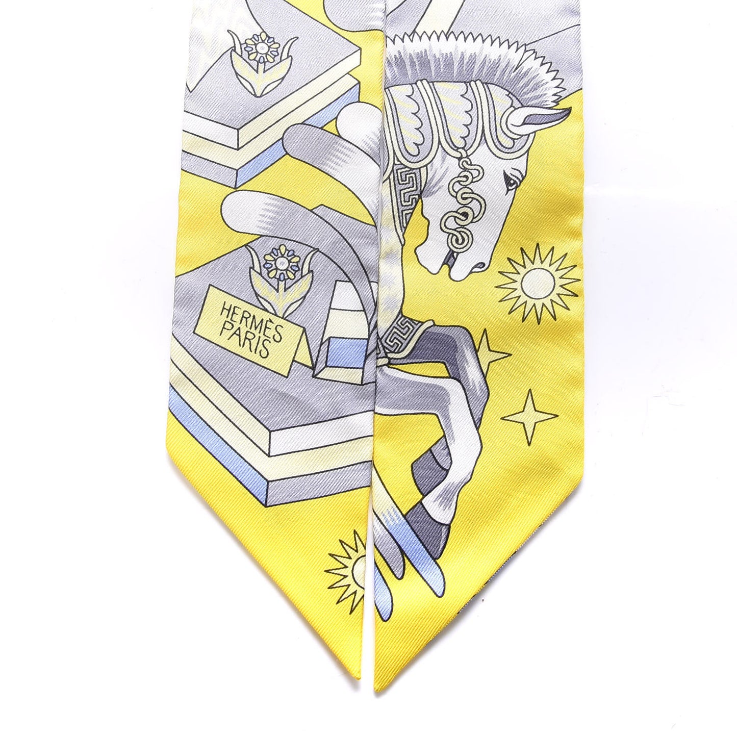 Silk La Source de Pegase Twilly Jaune Vif Gris Perle