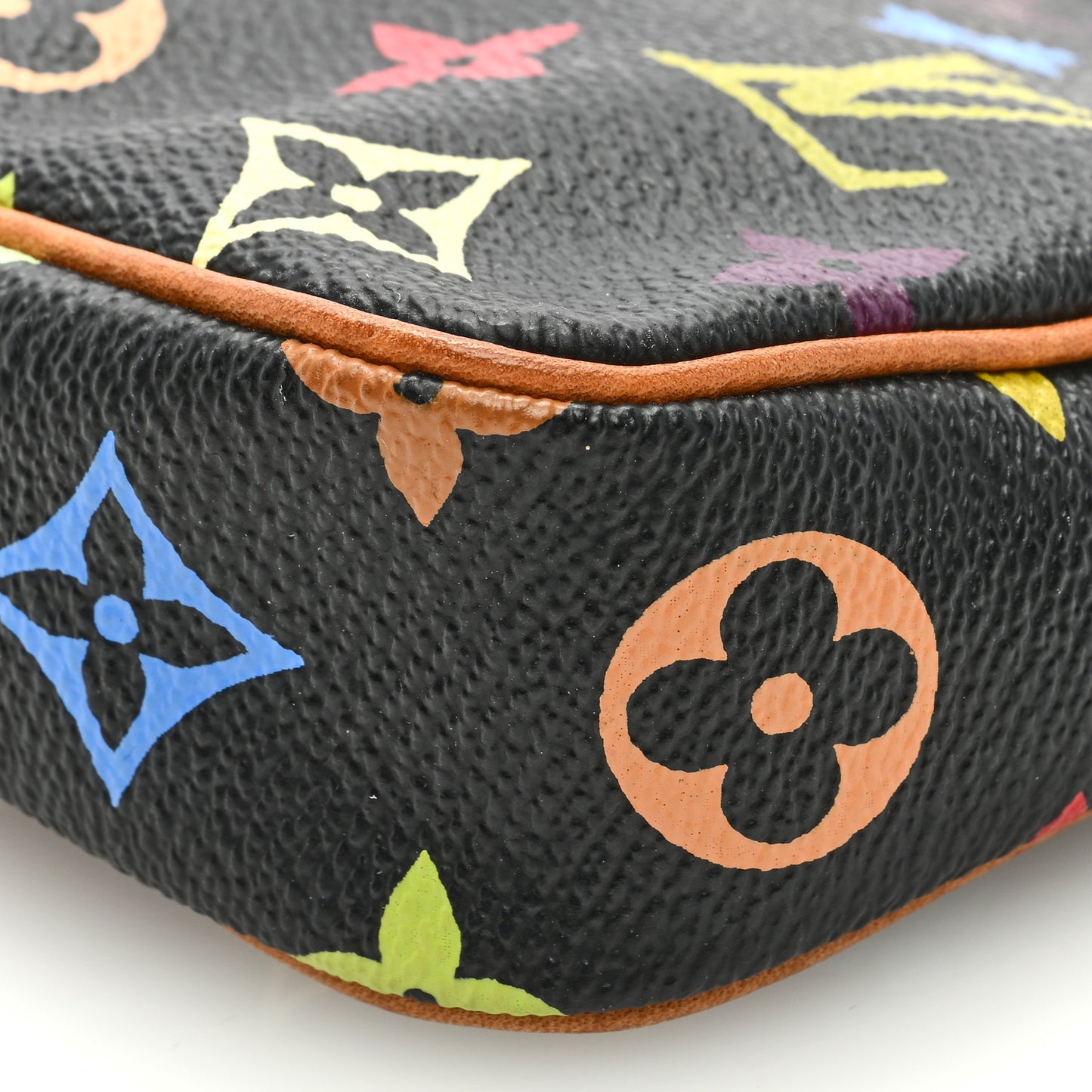 Monogram Multicolor Pochette Accessories Black