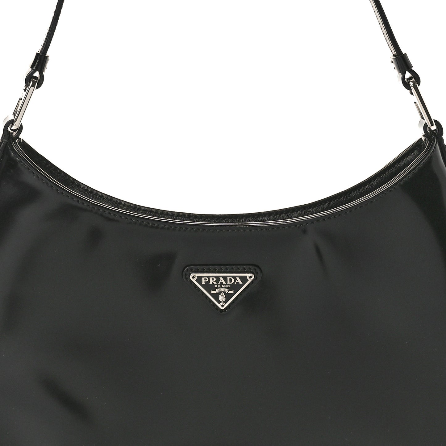 Spazzolato Cleo Shoulder Bag Black