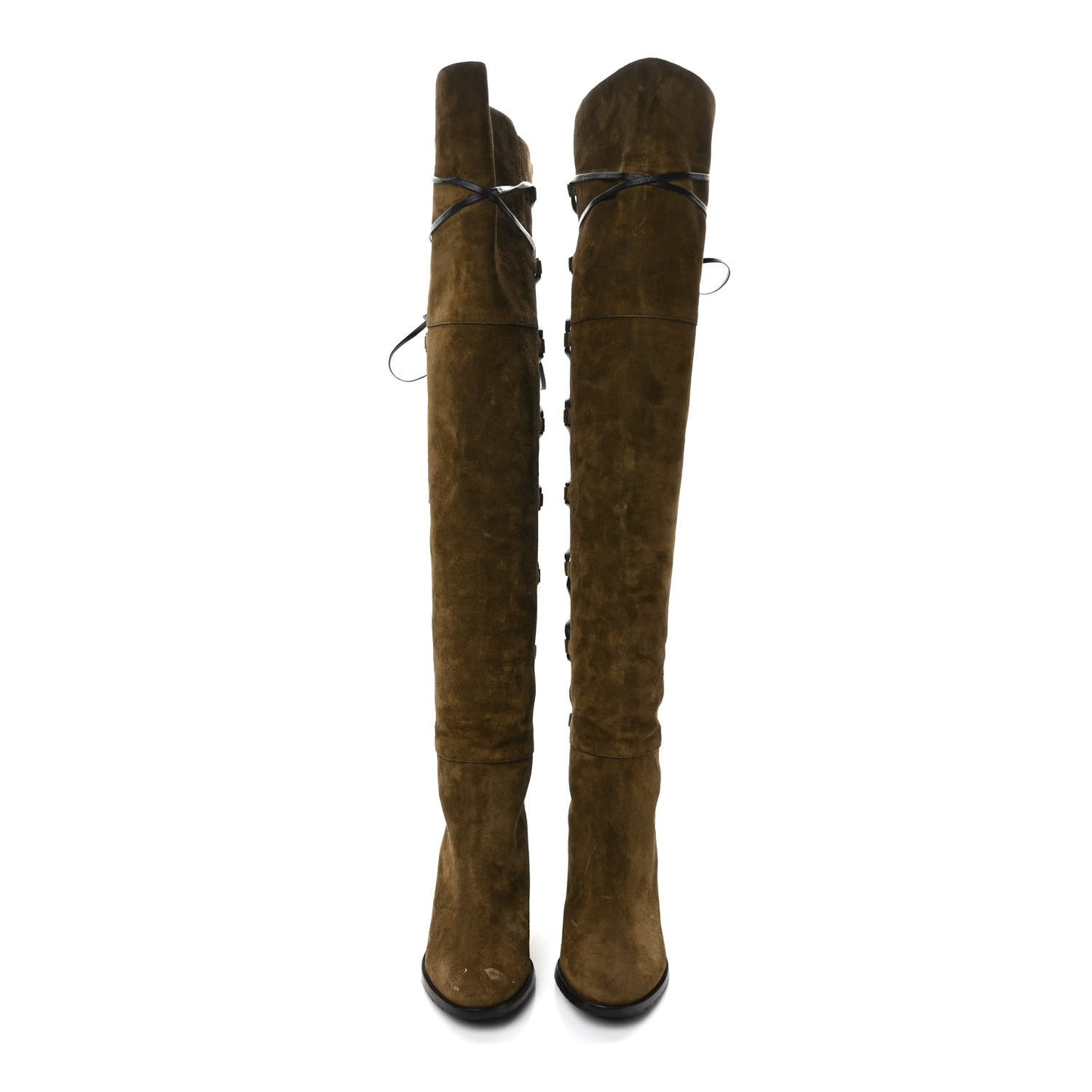 Suede Mayfair 65 Boots 35.5 Olive