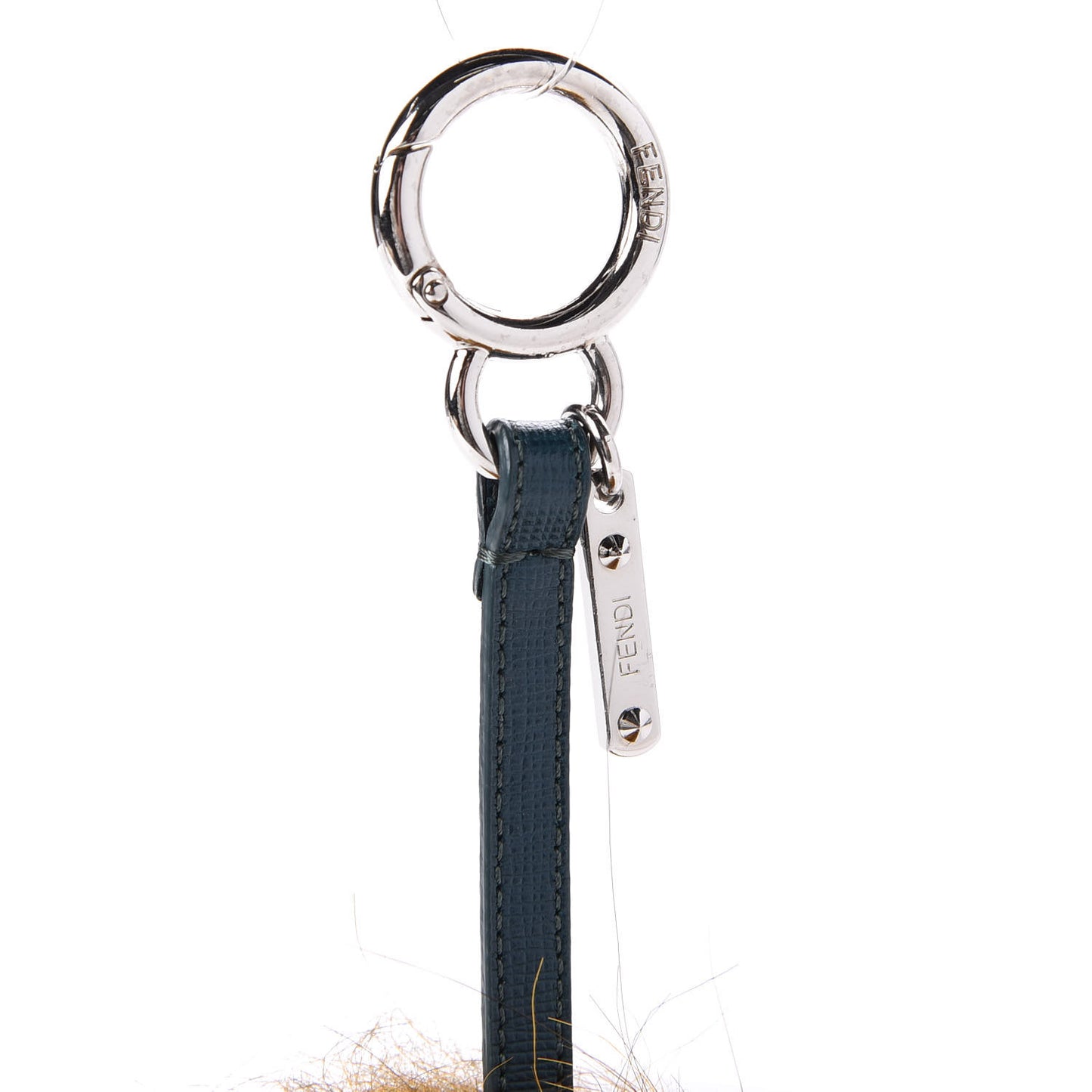 Fox Fur Vitello Lucy Junior Mini Monster Bag Bug Charm Ocean Multicolor Giallo