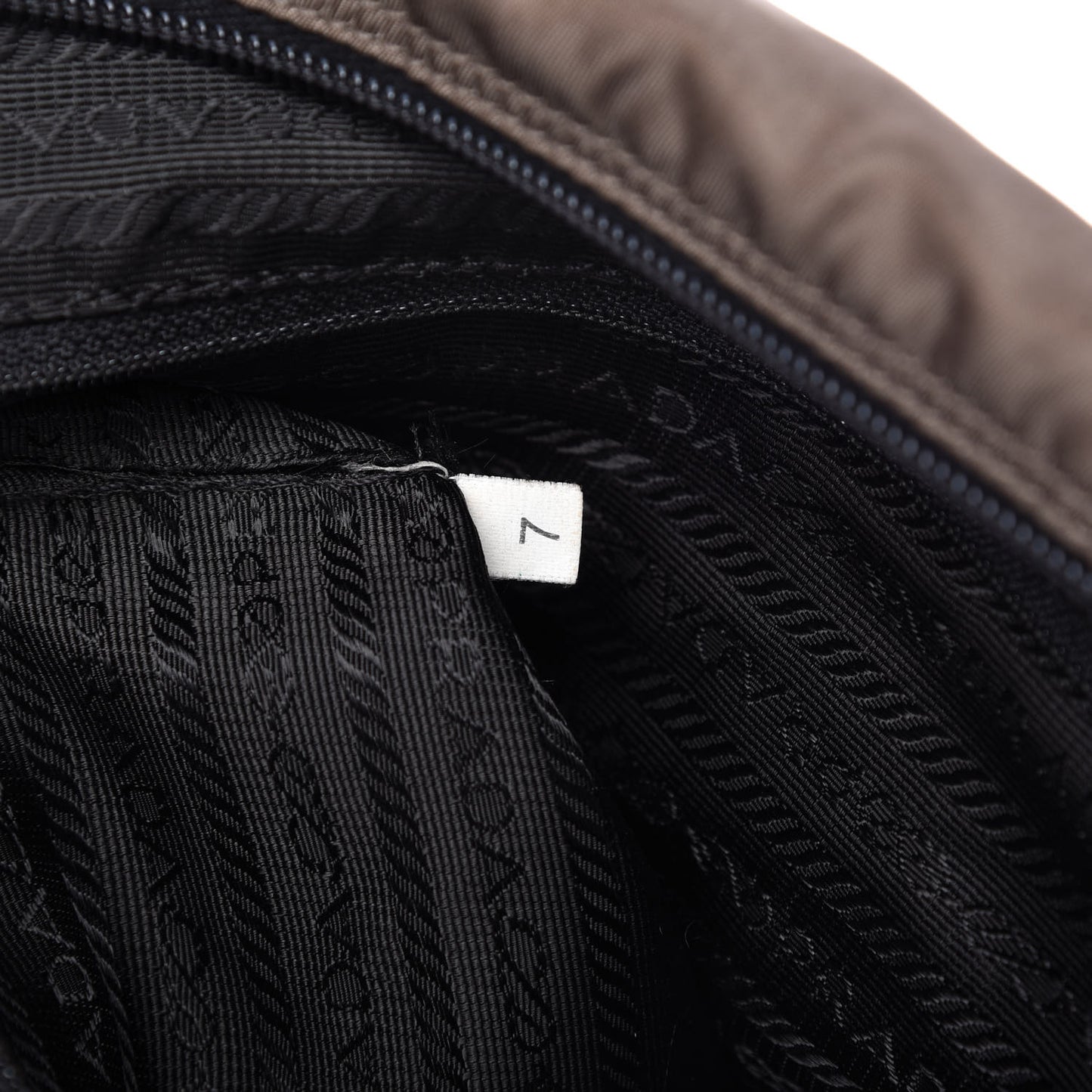 Tessuto Nylon Calfskin Hobo Brown