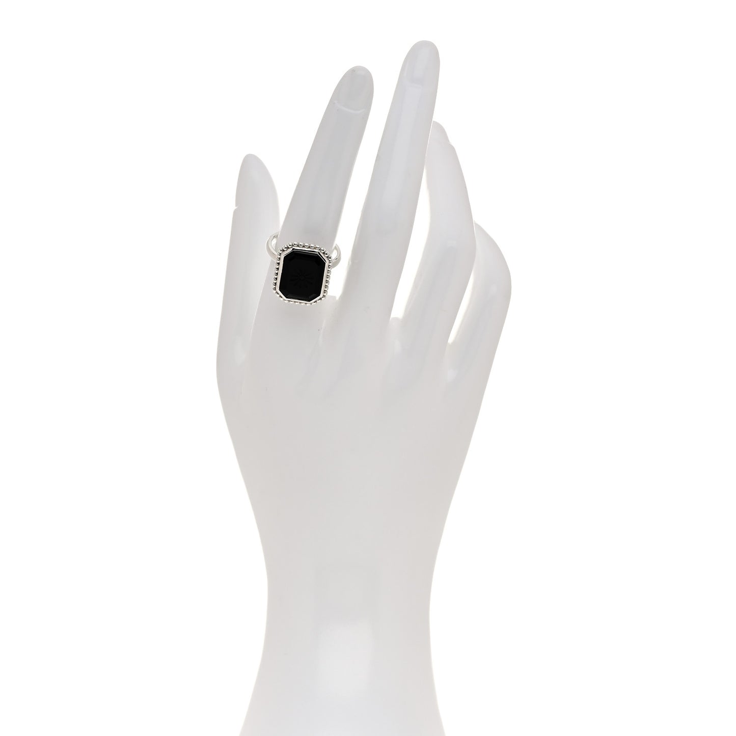 Sterling Silver Black Onyx Ziegfeld Daisy Ring 55 7.25