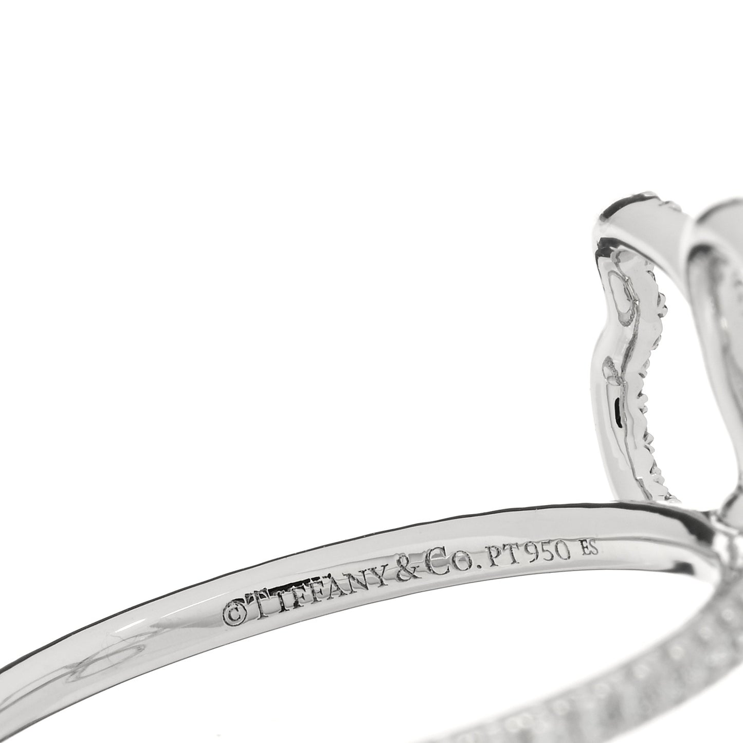 Platinum Diamond Open Paper Flowers Ring 51 5.75