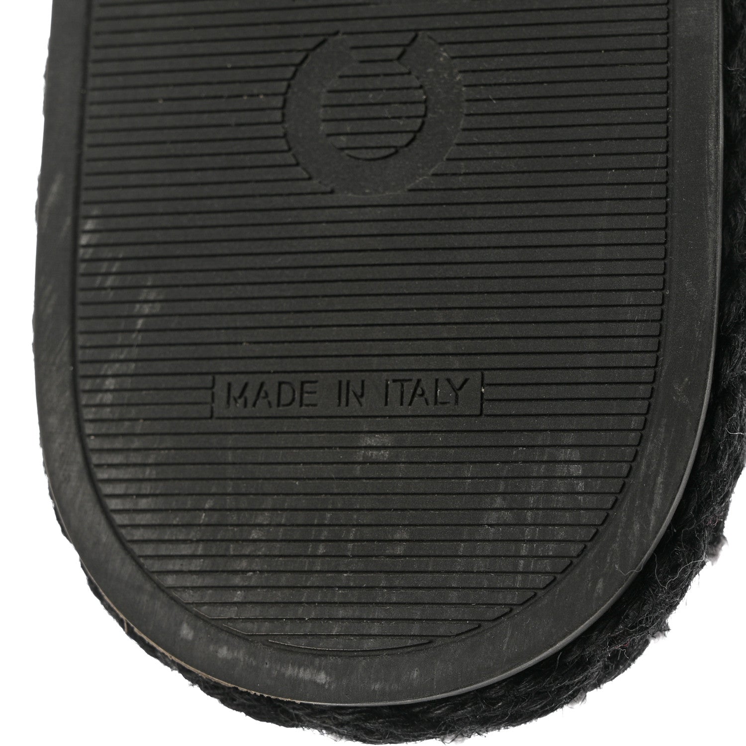 Chanel Cord Braided CC Mules 38 Black 8 of 9