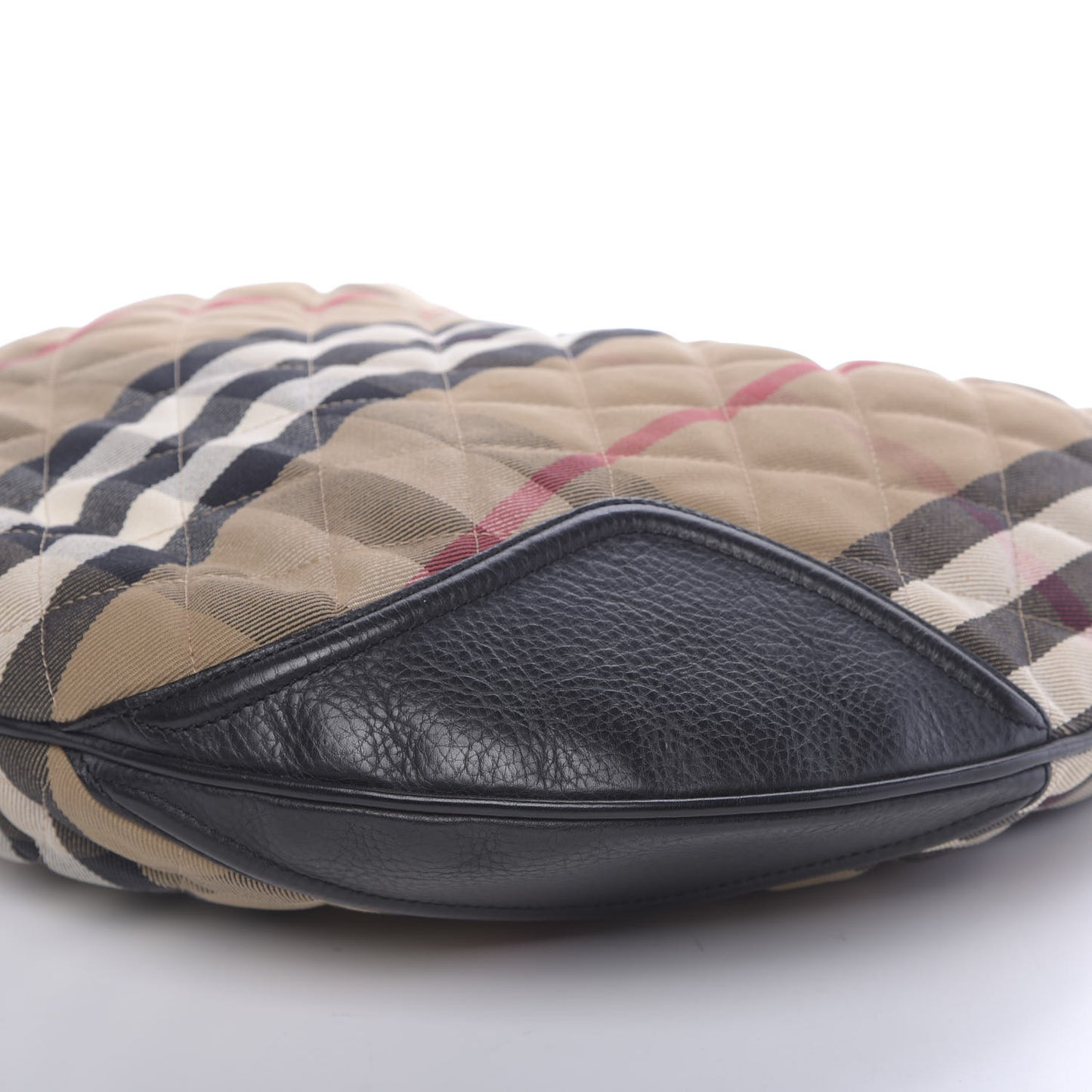 House Check Quilted Hoxton Hobo Black