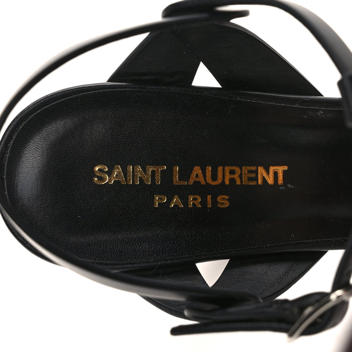 Calfskin Betty 80 Tribute Sandals 38.5 Black